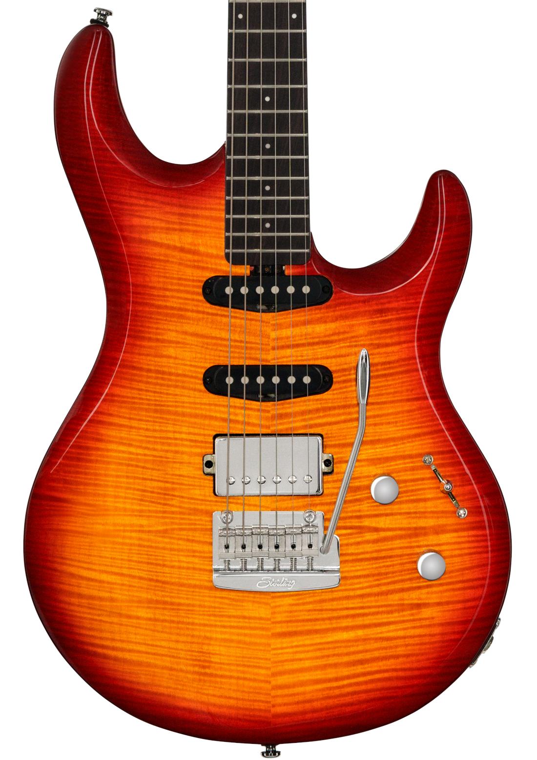 Sterling by Music Man Luke エレキギター Sterling by Music Man Luke HSS Electric Guitar in Heritage Cherry