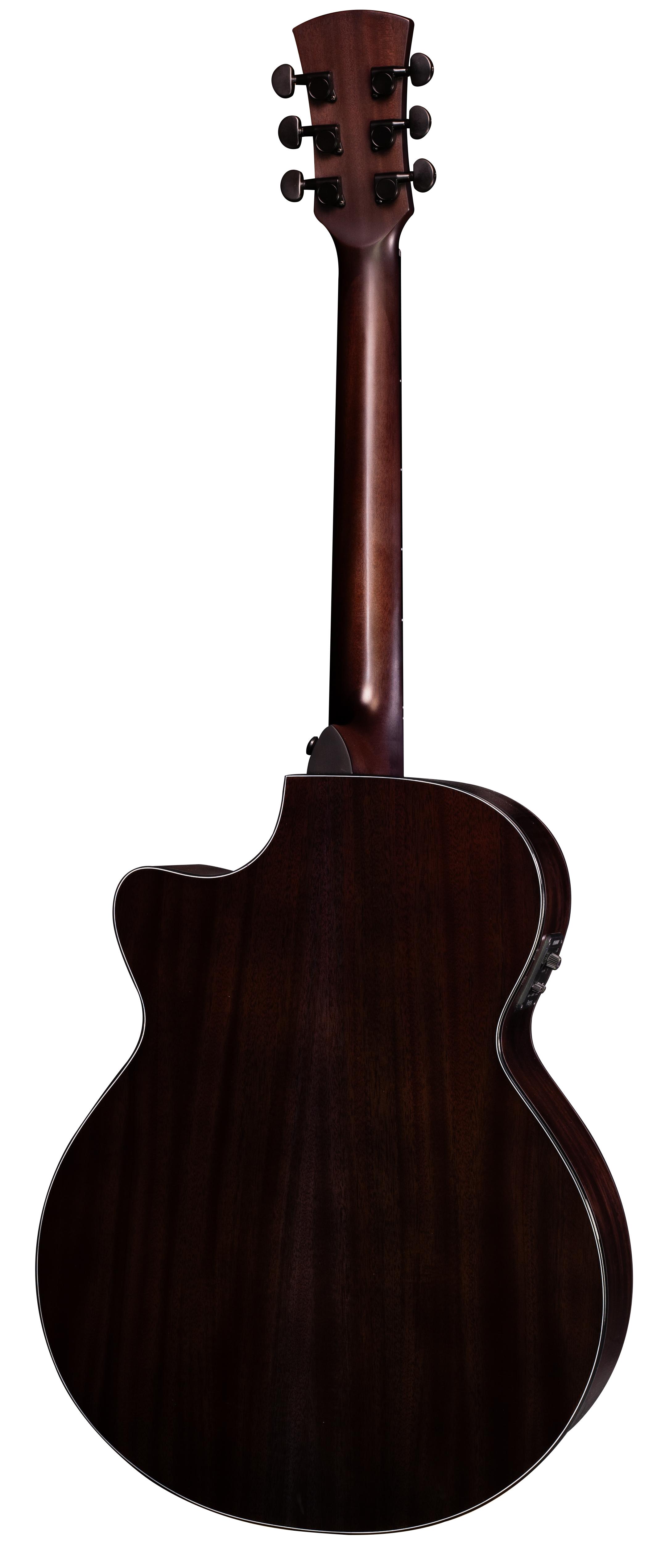 Faith Nexus Series Venus Cutaway Electro Acoustic in Thru-Black - FPVECK---Back-m.jpg