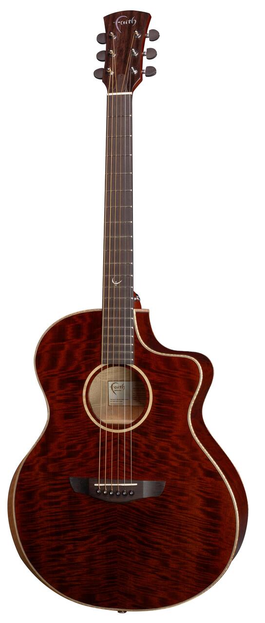 Faith FX Series FNCEDNG Neptune Cutaway Electro Acoustic in Dark Natural Gold - FNCEDNG---Angle-Front-M.jpg