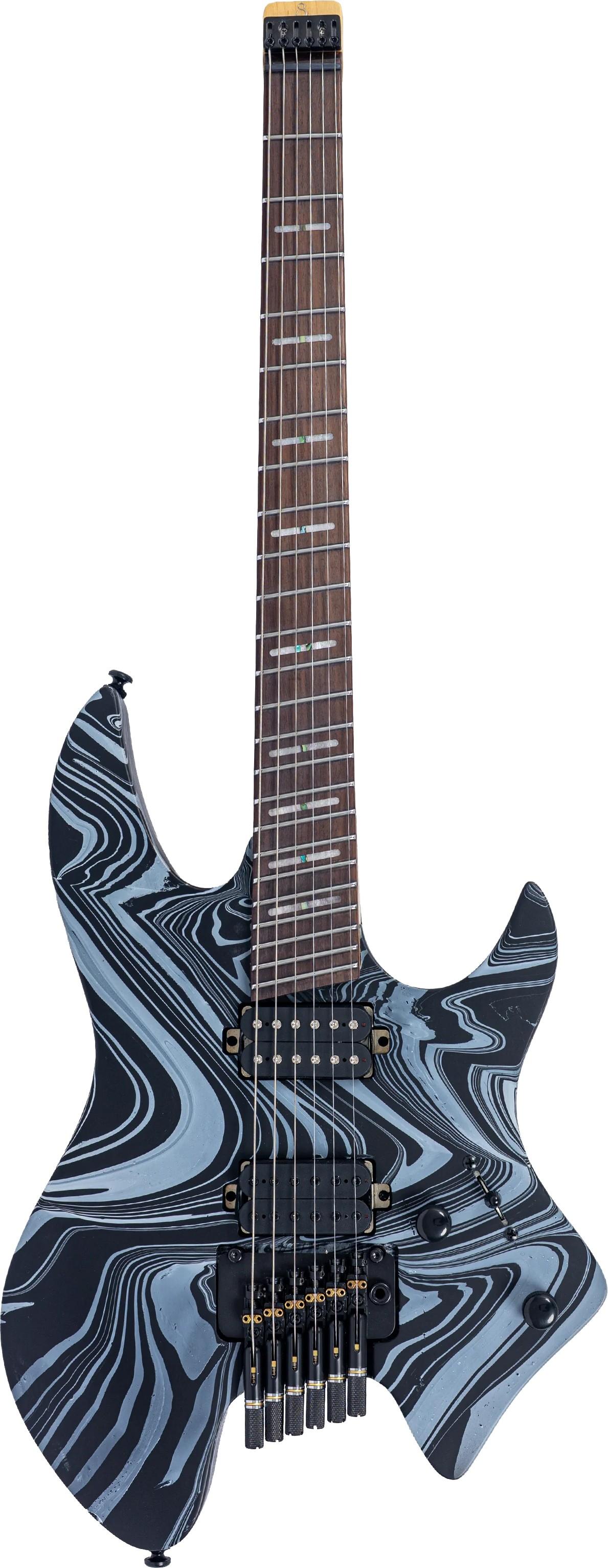 Sire X6 Headless Electric Guitar in Black Swirl - Andertons Music Co