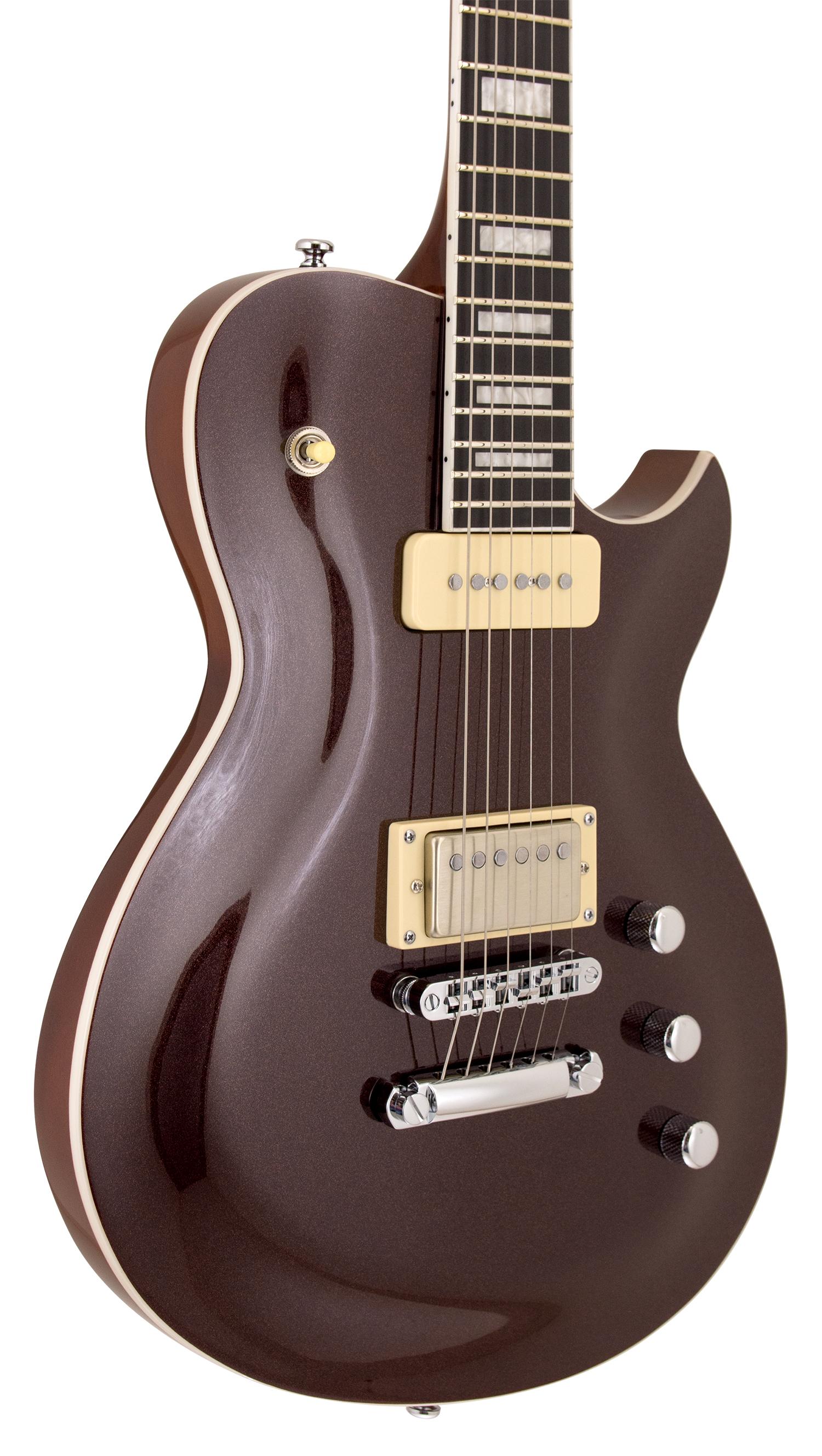 Reverend Roundhouse H90 Electric Guitar in Metallic Bordeaux - RHH90_MBOR_C.jpg