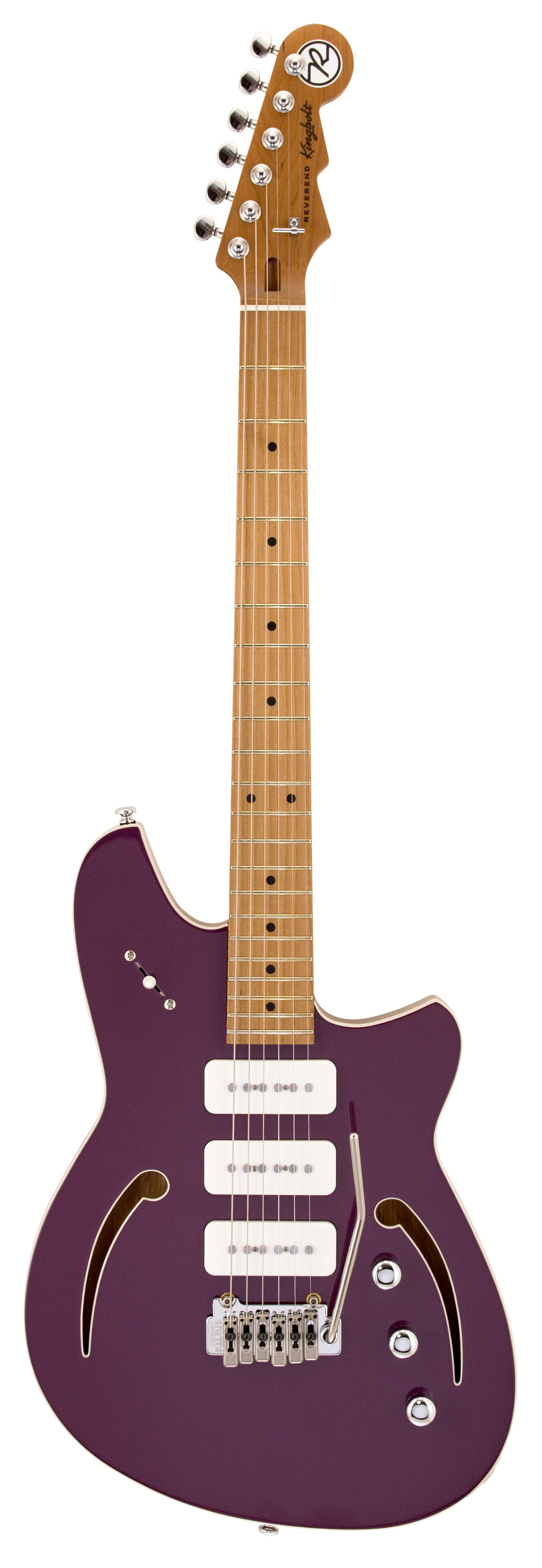 Reverend Kingbolt Air 390 Electric Guitar in Purple Punch - KBAIR390_PUNC_A.jpg