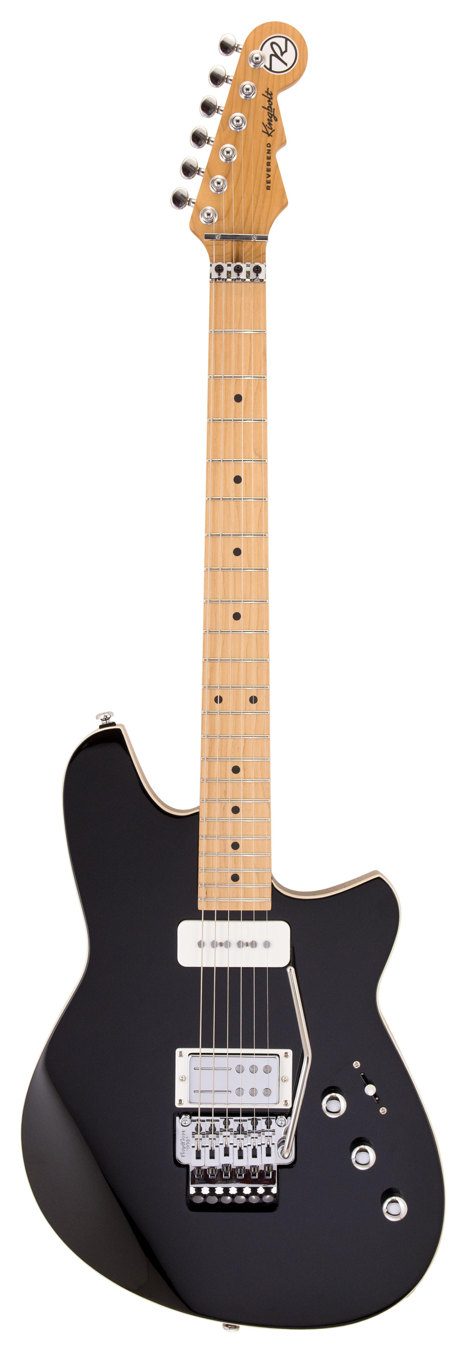 Reverend Kingbolt H90 Floyd Rose Electric Guitar in Midnight Black