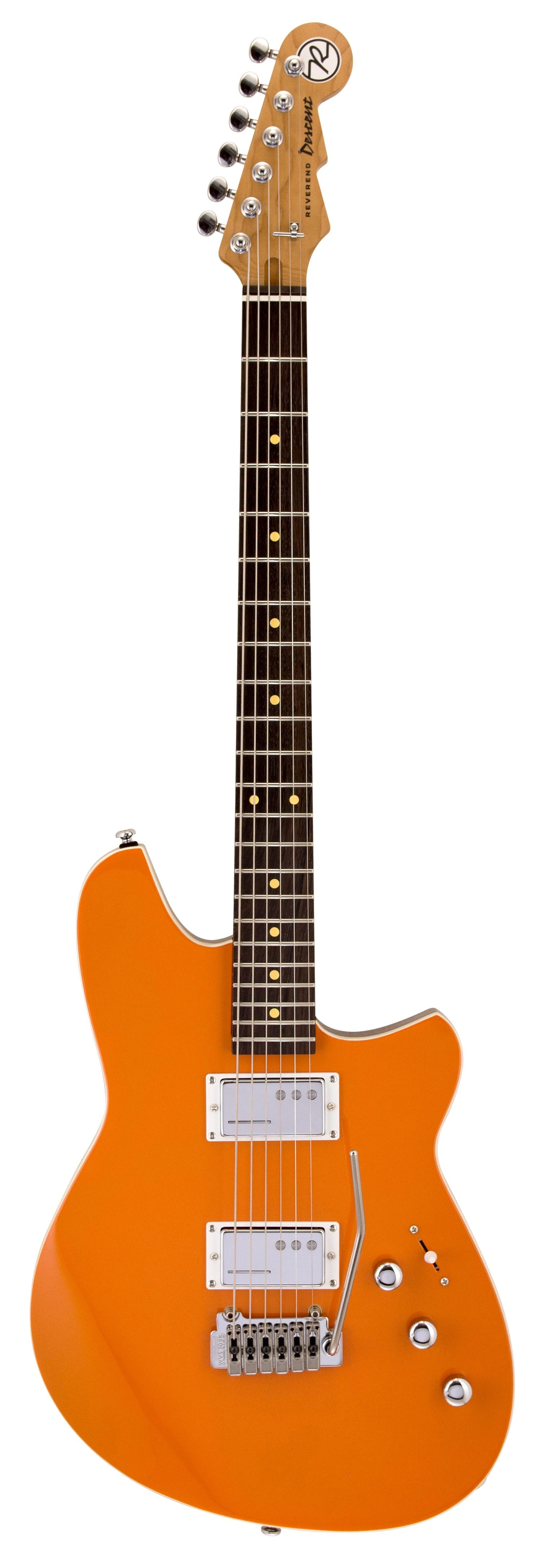Reverend Descent Trem Baritone Electric Guitar in Baked Orange - DESW_BKOR_A.jpg