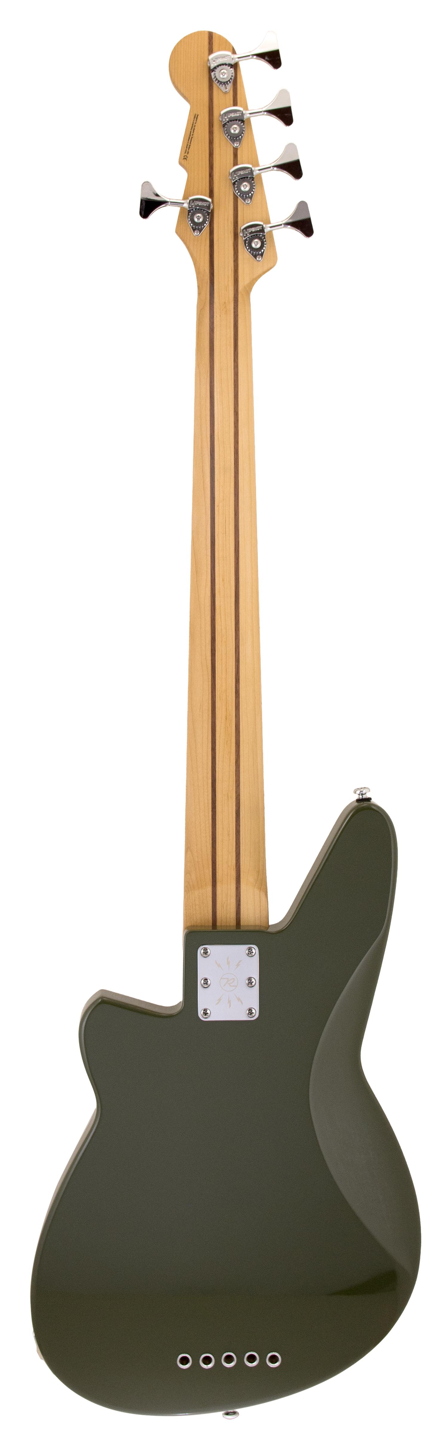 Reverend Triad 5 String Bass Guitar in Army Green - TRI5-AGRN_B.jpg