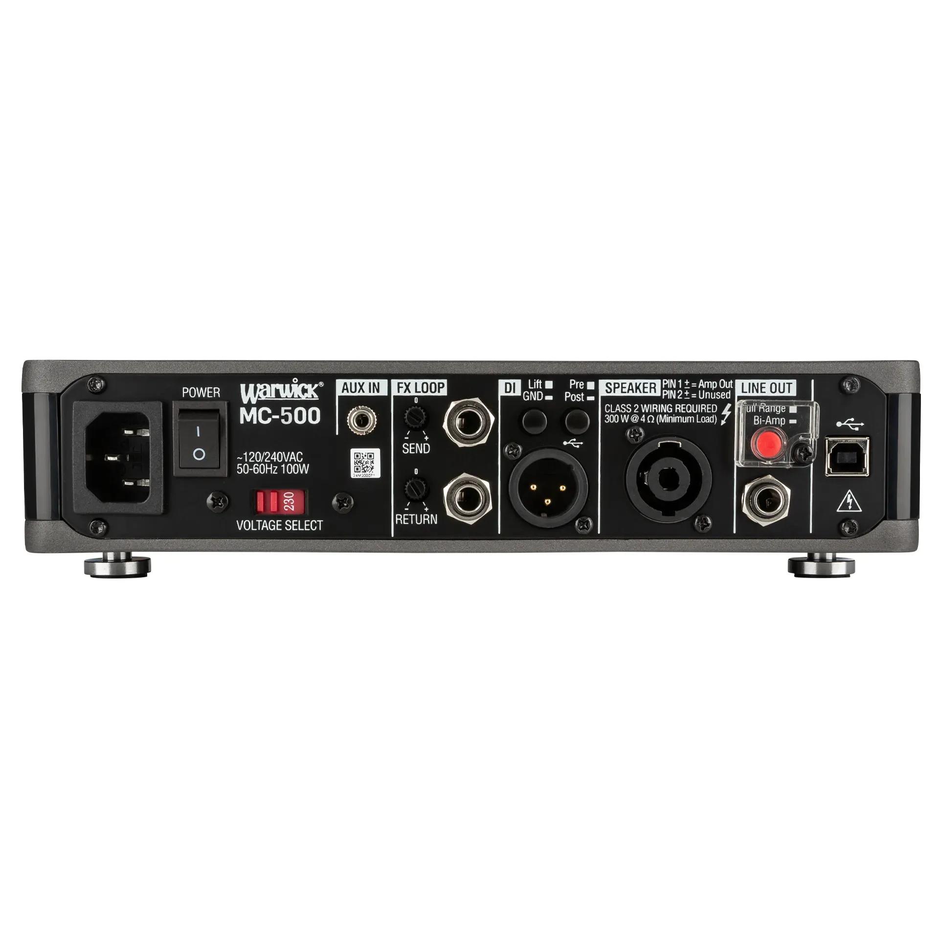 Warwick Amps MC 500 - Multiconnect Bass Amp Head 500 Watt - WAR-MC-500-Back.jpg