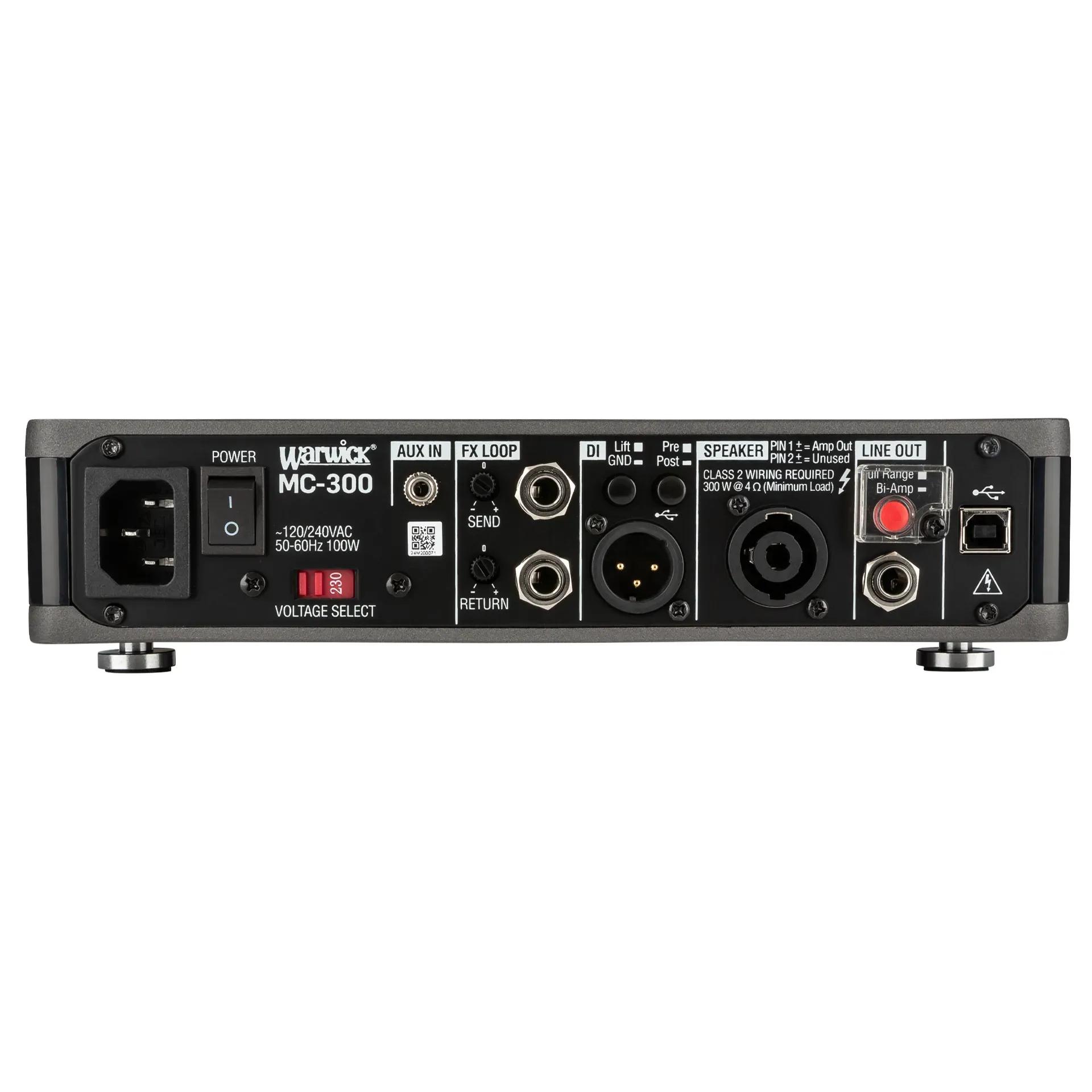 Warwick Amps MC 300 - Multiconnect Bass Amp Head 300 Watt - WAR-MC-300-Back.jpg