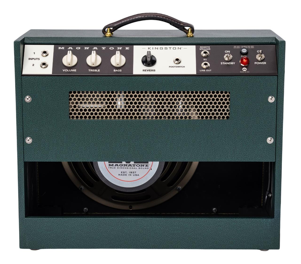 Magnatone Kingston 1x12 Guitar Valve Amp Combo in Green - Kingston-Green-Back-.jpg