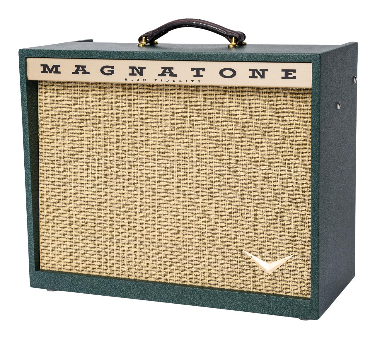 Magnatone Kingston 1x12 Guitar Valve Amp Combo in Green - Kingston-Green-Front-Left-.jpg