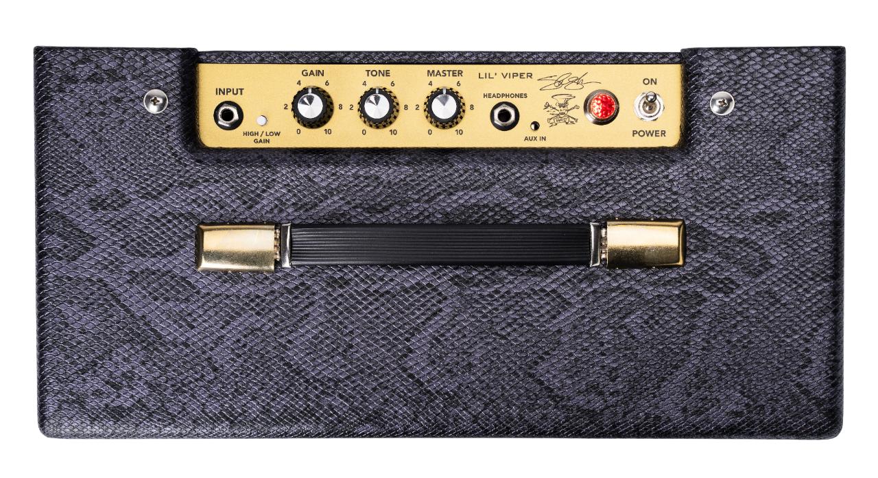 Magnatone Slash Lil' Viper 1x8 Guitar Valve Amp Combo in Purple Python - Magnatone-Lil-Viper-Top-.jpg