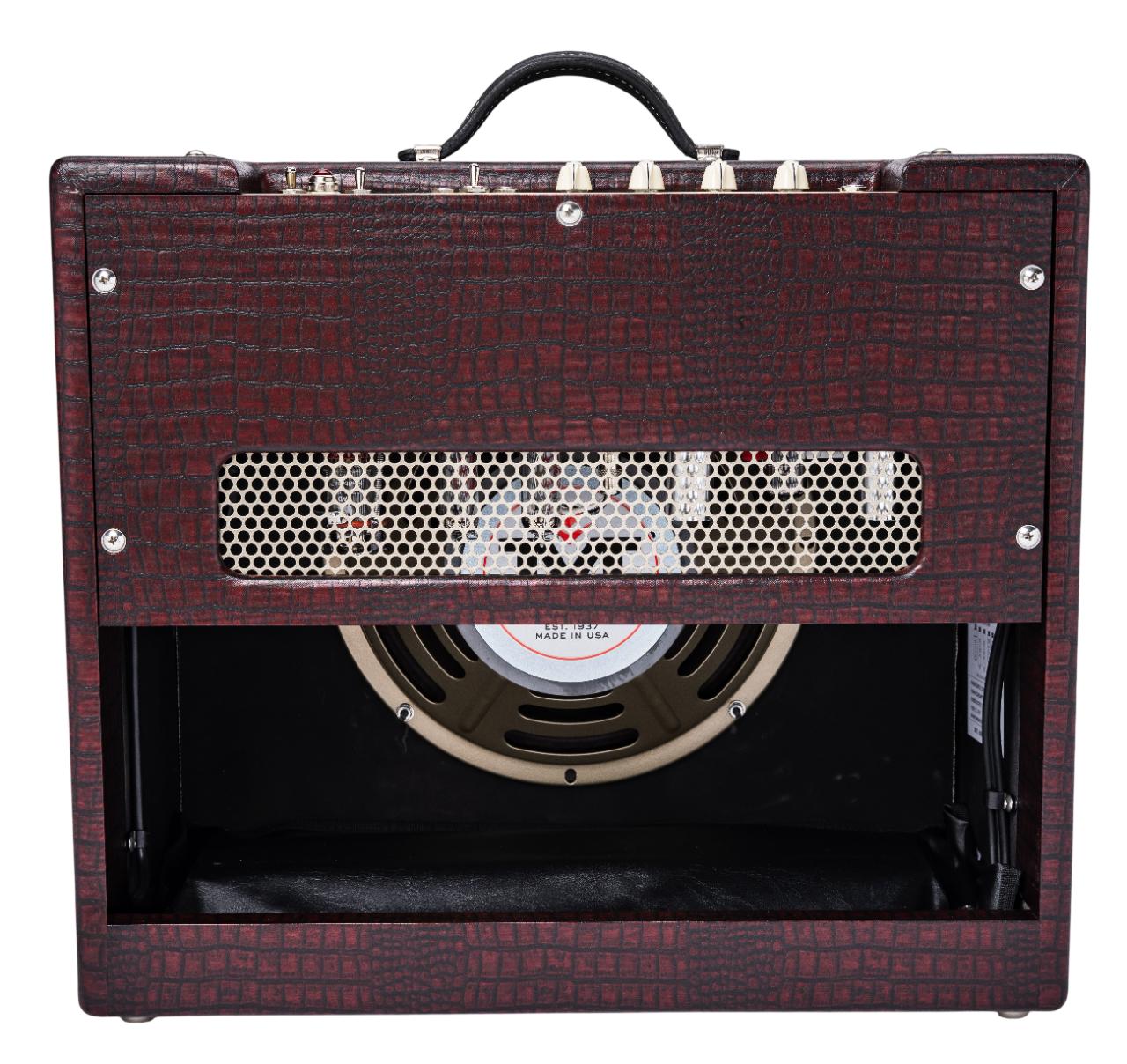 Magnatone Varsity Reverb Guitar Valve Amp Combo in Burgundy - Varsity-Reverb-P2P-Burgundy-Back-.jpg