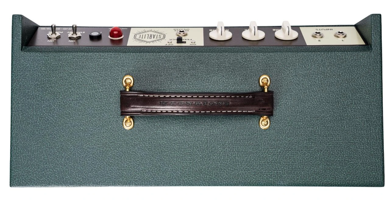 Magnatone Starlite 5w 1x10 Guitar Valve Amp Combo with Reverb in Green - Starlite-Reverb-Green-Top-.jpg