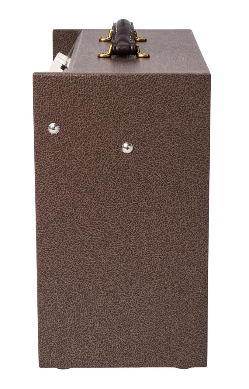 Magnatone Starlite 5w 1x10 Guitar Valve Amp Combo with Reverb in Brown - Starlite-Reverb-Traditional-Brown-Side-.jpg