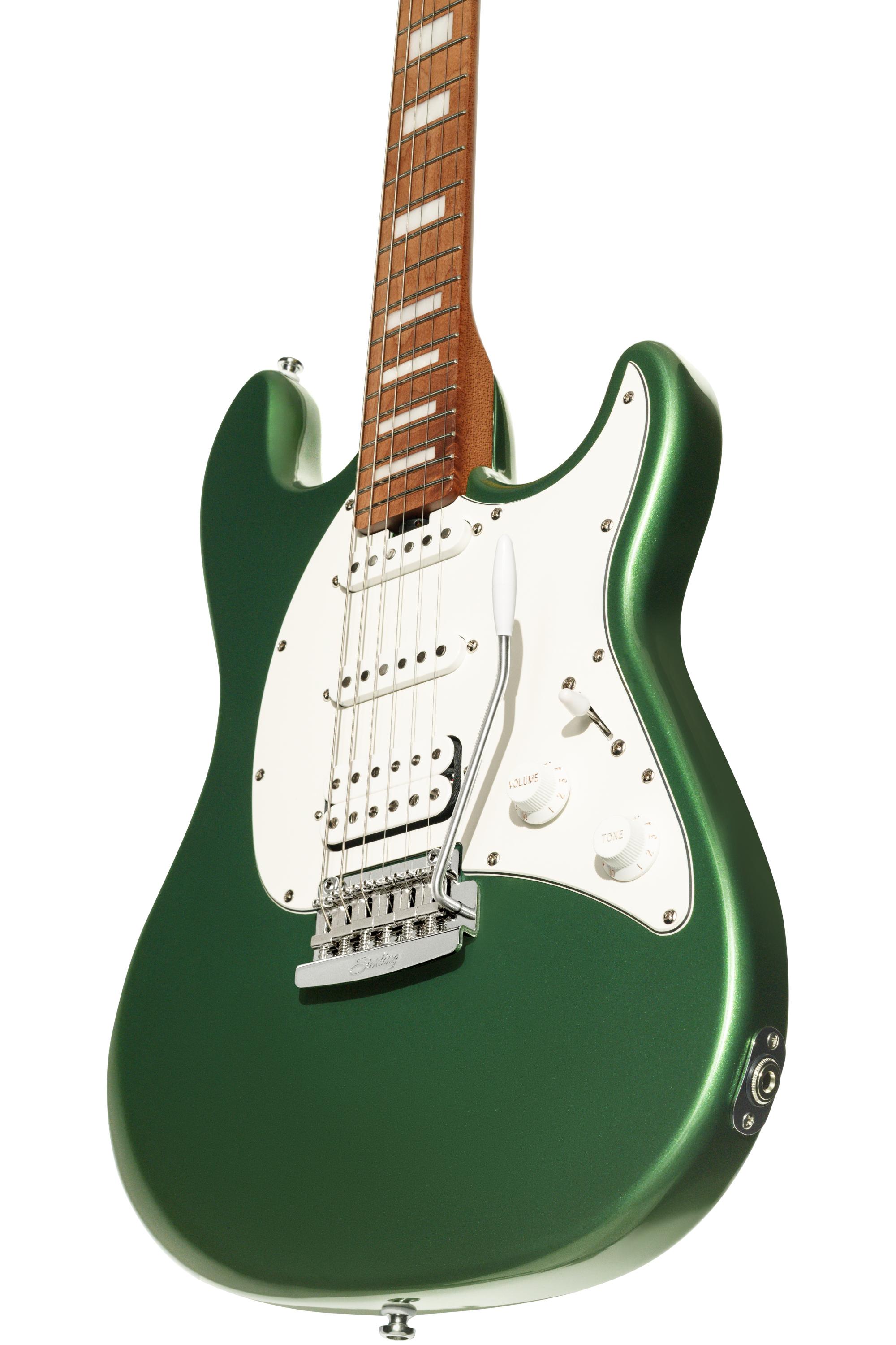 Sterling by Music Man Cutlass Plus Electric Guitar in Charging Green - STCT50XHSSCHGM2C-Body-Angle.jpg