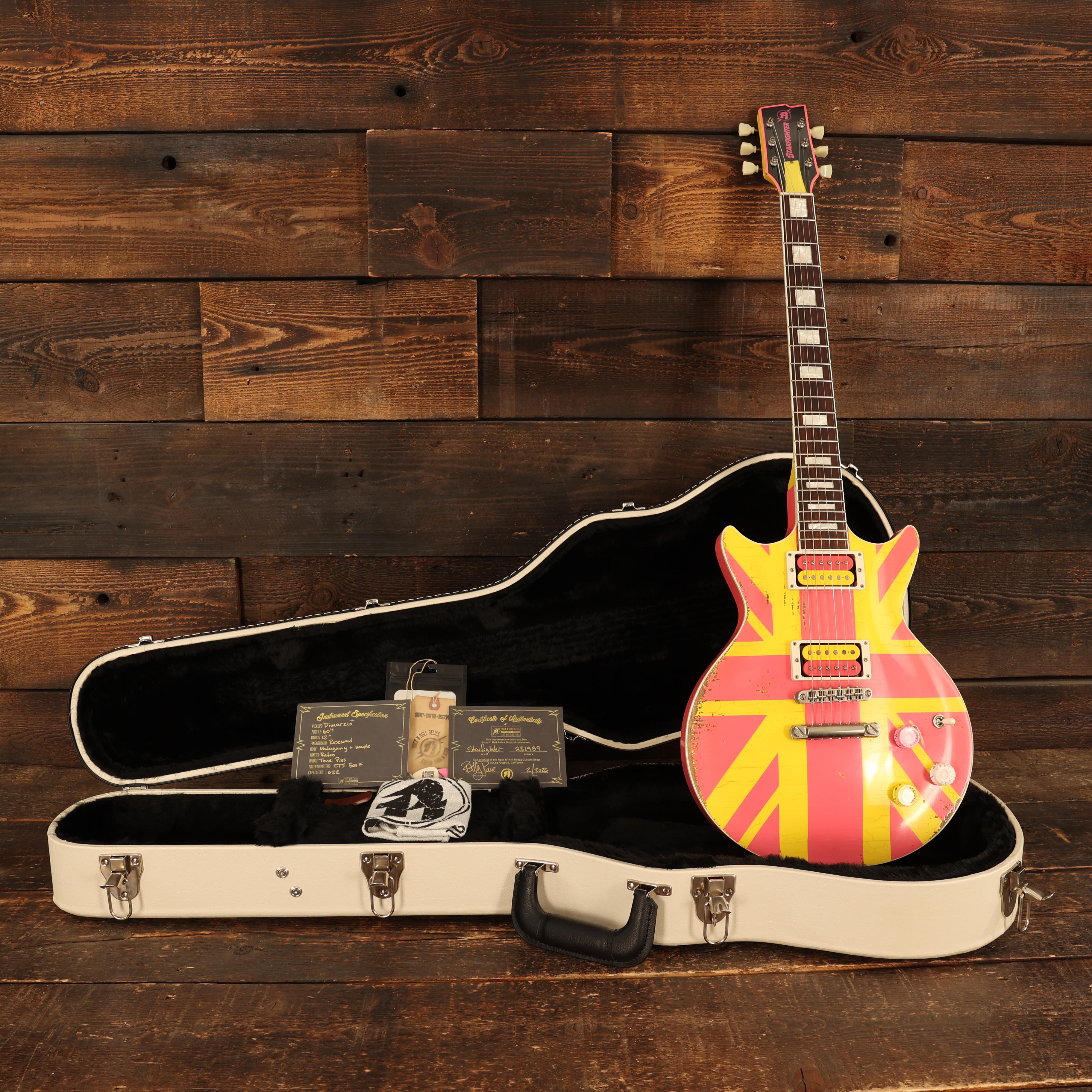 Rock N Roll Relics Starfighter Custom Medium Aged in Never Mind the Finish Pink and Yellow - 251989 (15).JPG