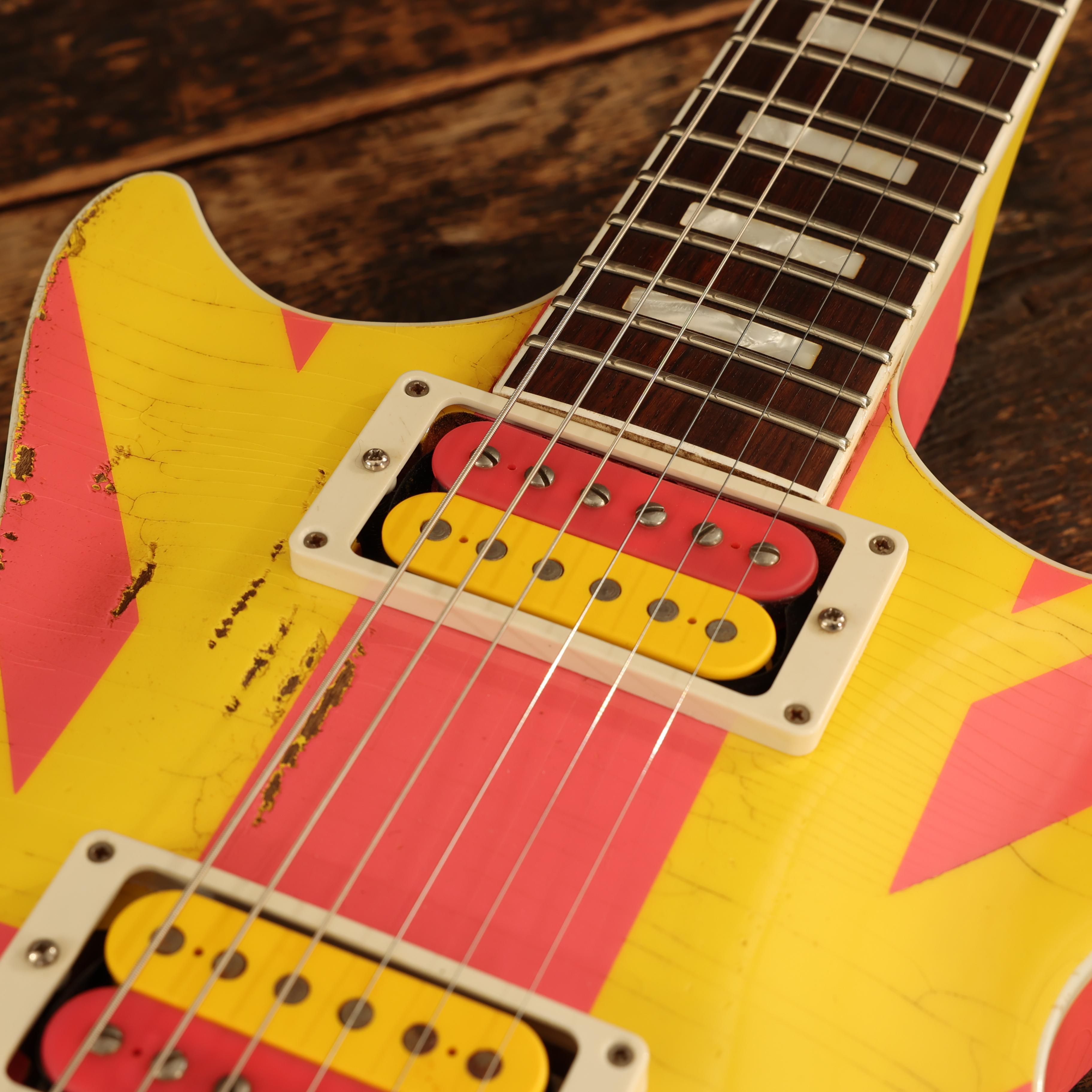 Rock N Roll Relics Starfighter Custom Medium Aged in Never Mind the Finish Pink and Yellow - 251989 (9).JPG