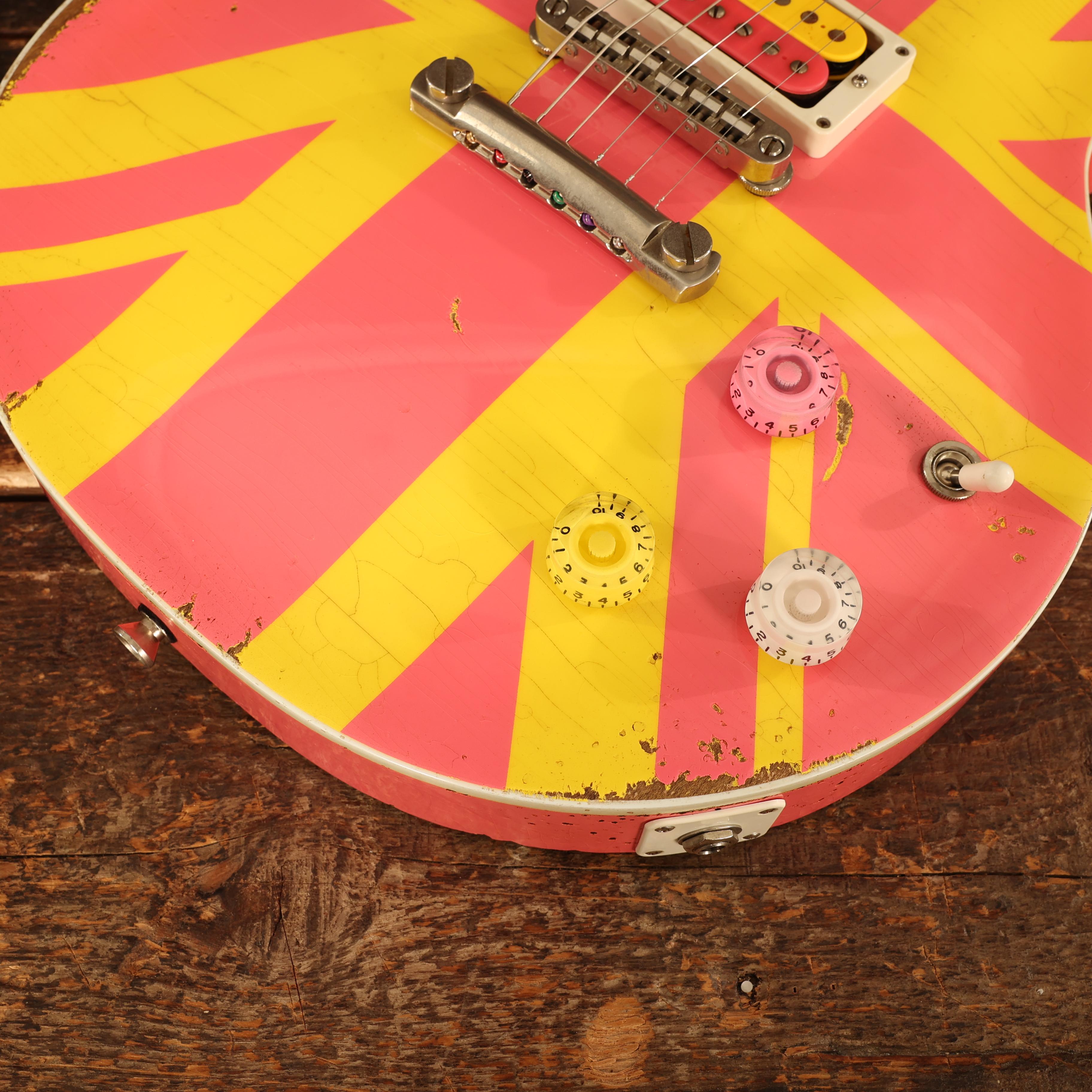 Rock N Roll Relics Starfighter Custom Medium Aged in Never Mind the Finish Pink and Yellow - 251989 (10).JPG