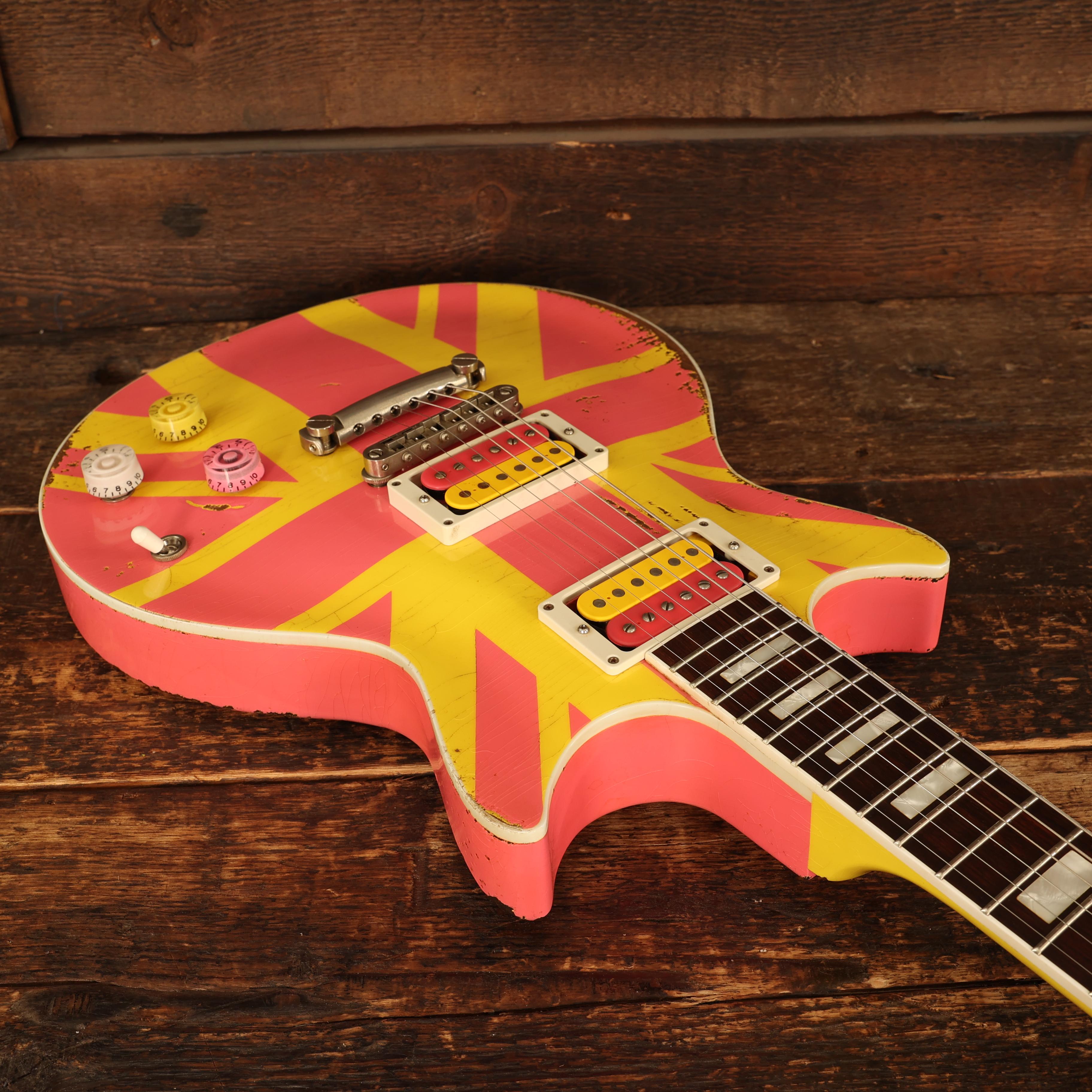 Rock N Roll Relics Starfighter Custom Medium Aged in Never Mind the Finish Pink and Yellow - 251989 (11).JPG