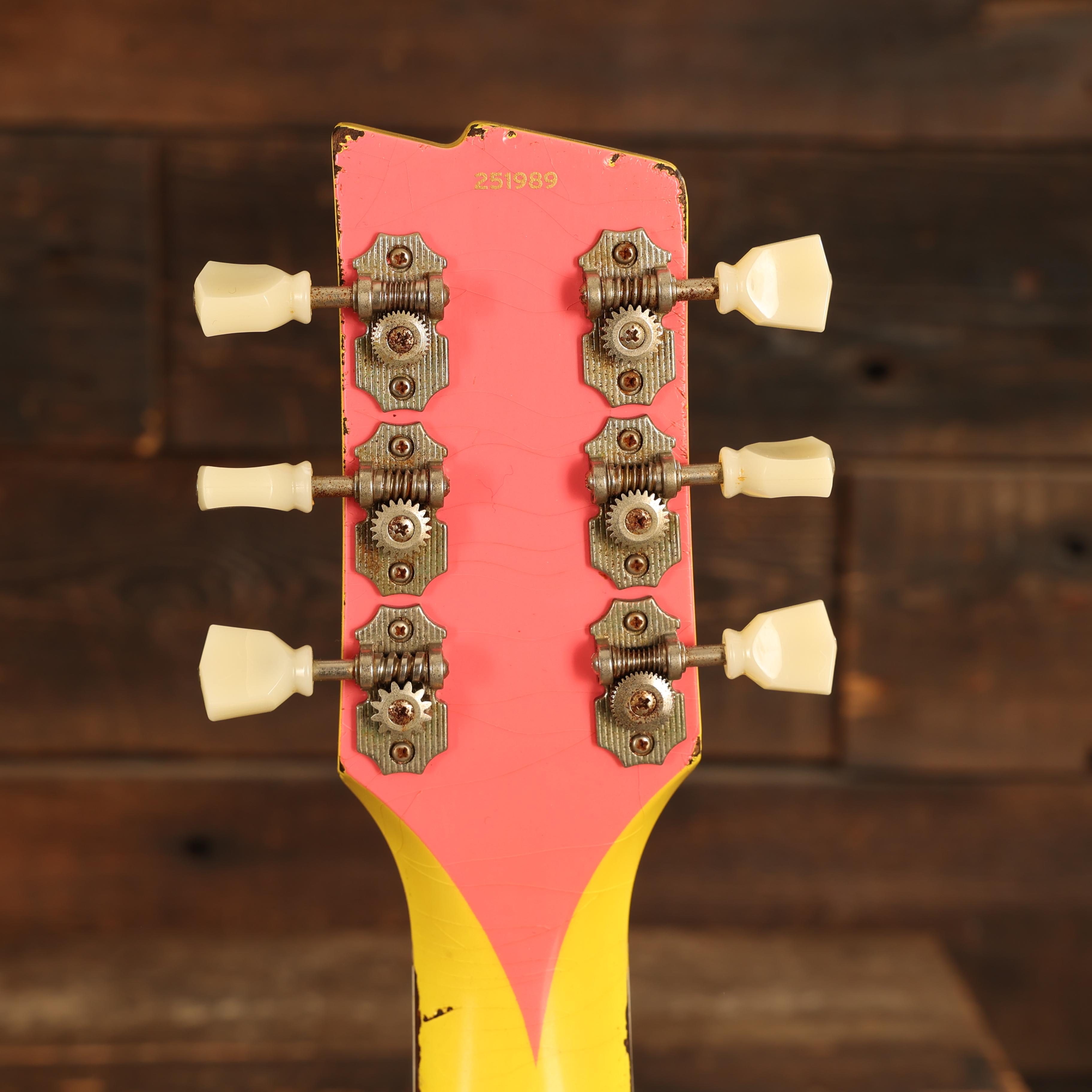 Rock N Roll Relics Starfighter Custom Medium Aged in Never Mind the Finish Pink and Yellow - 251989 (6).JPG