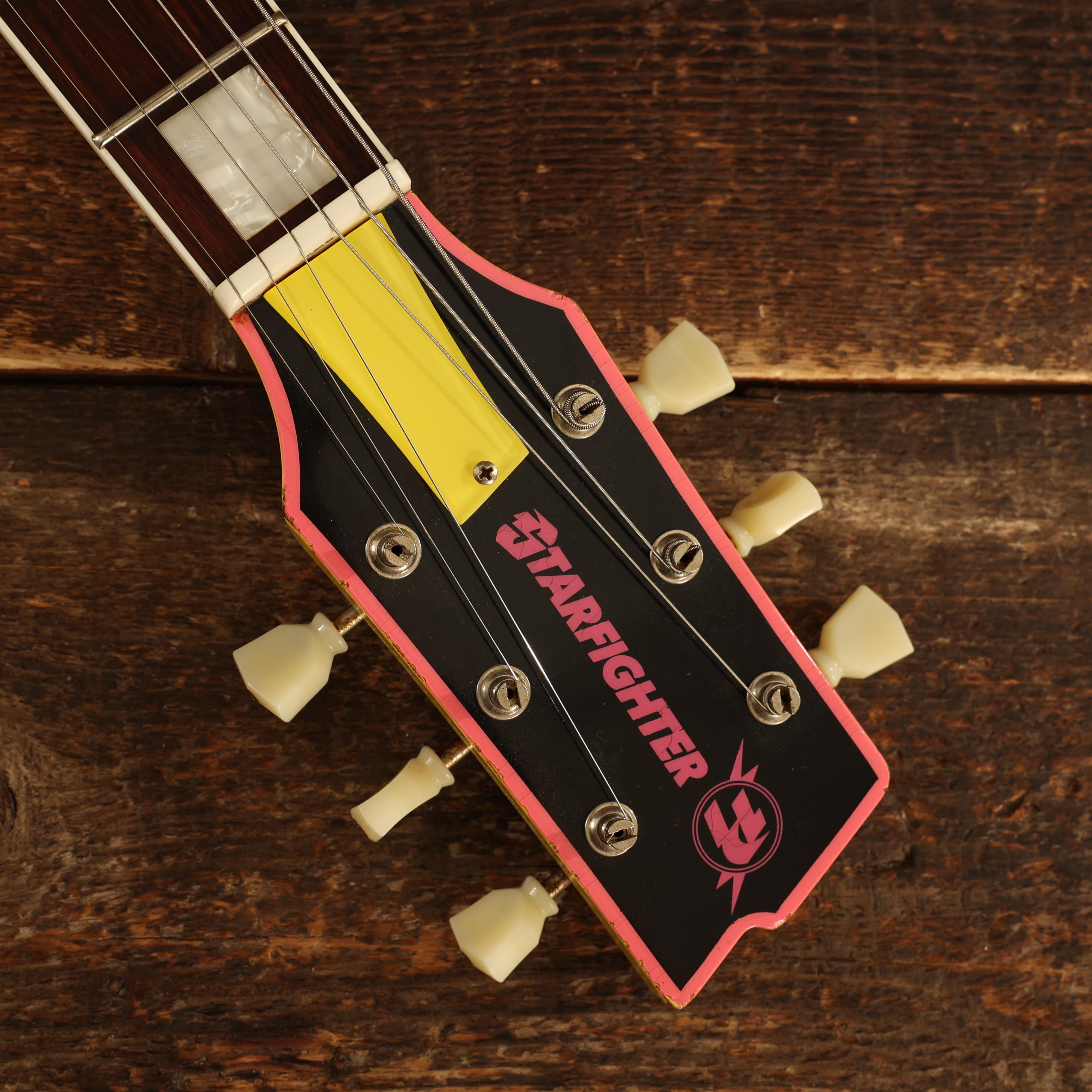 Rock N Roll Relics Starfighter Custom Medium Aged in Never Mind the Finish Pink and Yellow - 251989 (14).JPG