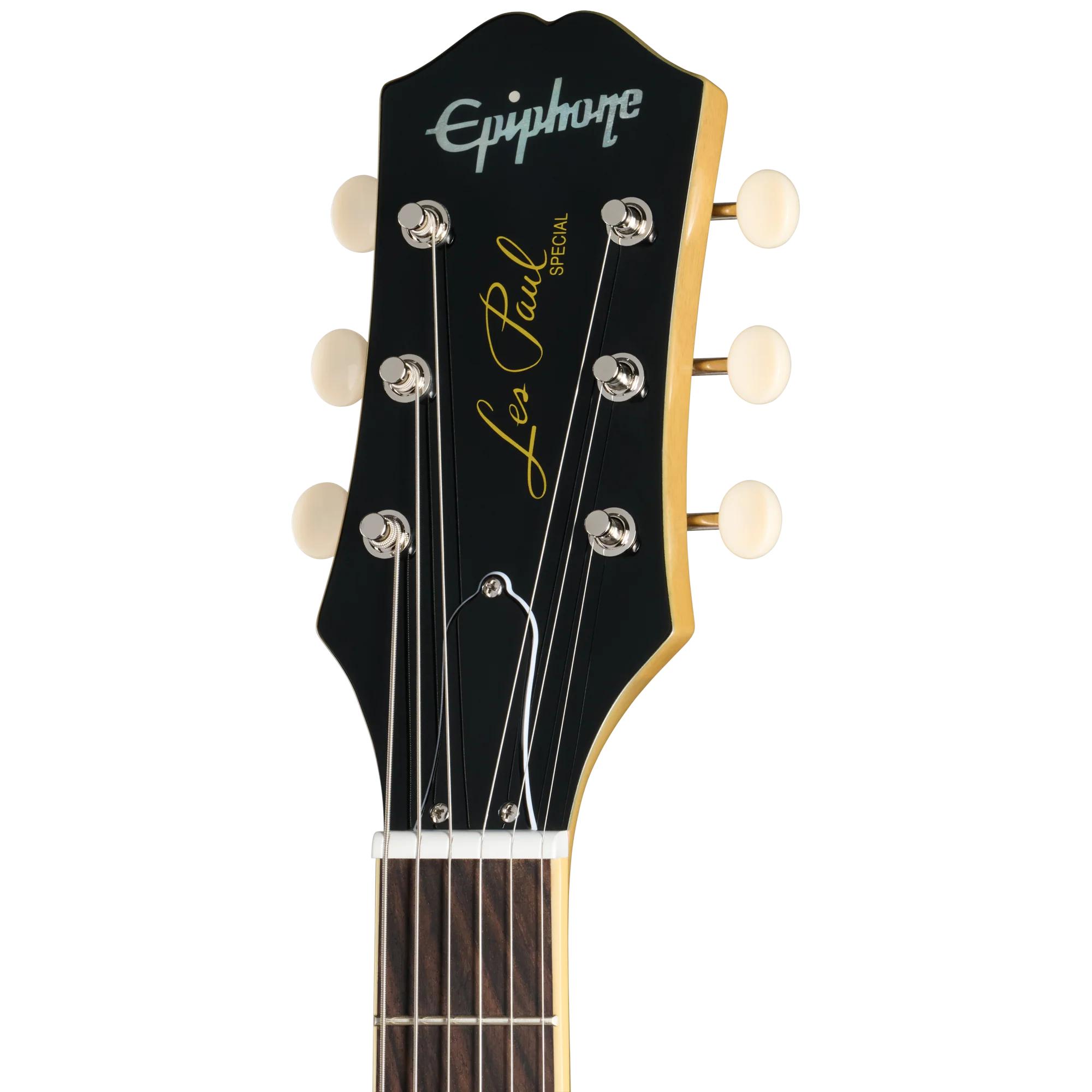 Epiphone Inspired by Gibson Les Paul Special Double Cut Electric Guitar in TV Yellow - EILSDTYNH1-New-Headstock.jpg
