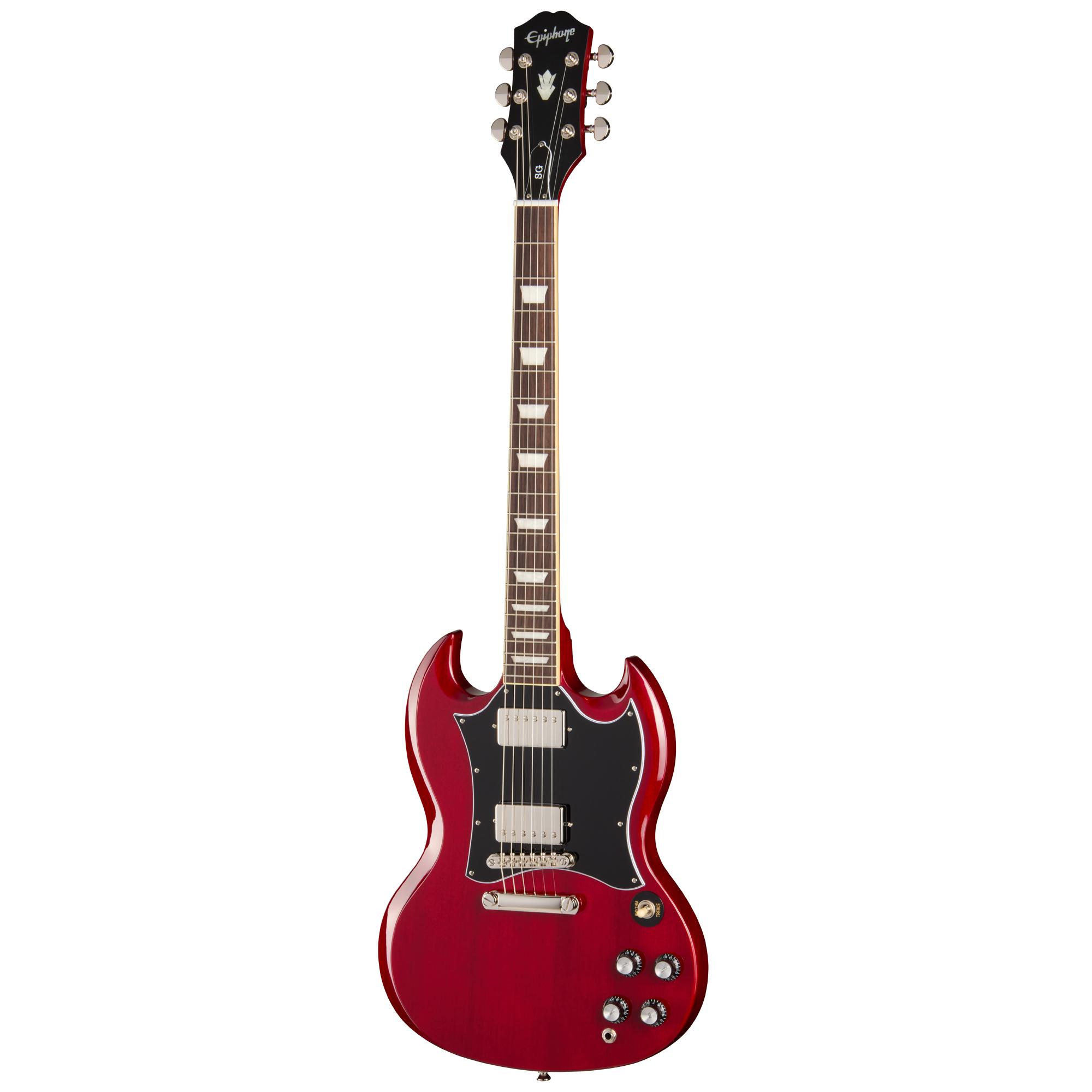 Epiphone Inspired by Gibson SG Standard Electric Guitar in Cherry - EIGSGSCHNHR-Front.jpg