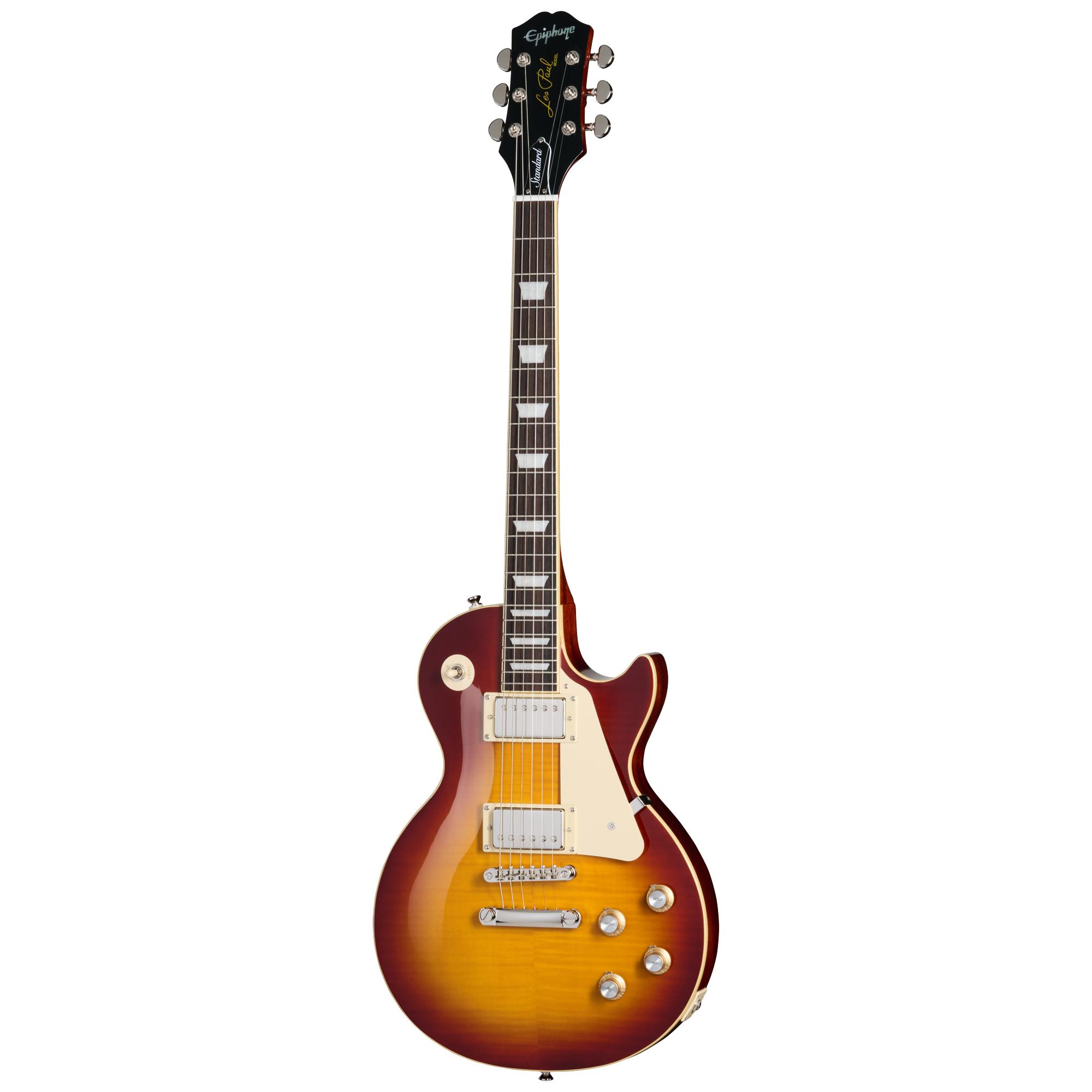 Epiphone Inspired by Gibson Les Paul Standard ‘60s Figured Electric Guitar in Iced Tea Burst - EIGLP6ITNHR-Front.jpg