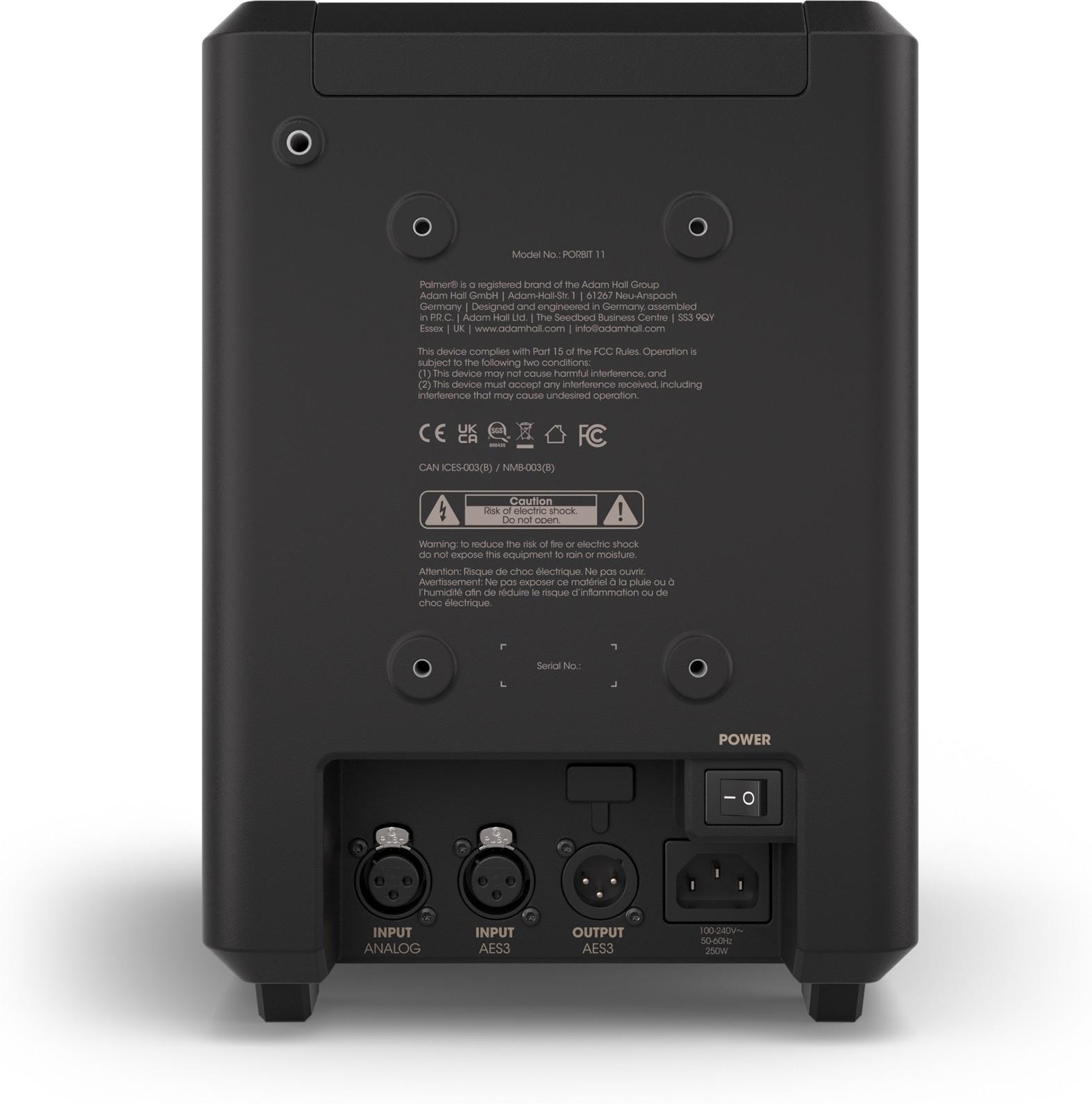 Palmer Orbit 11 Coaxial 3 Way Active Studio Monitor In Black - ORBIT11_4.jpg