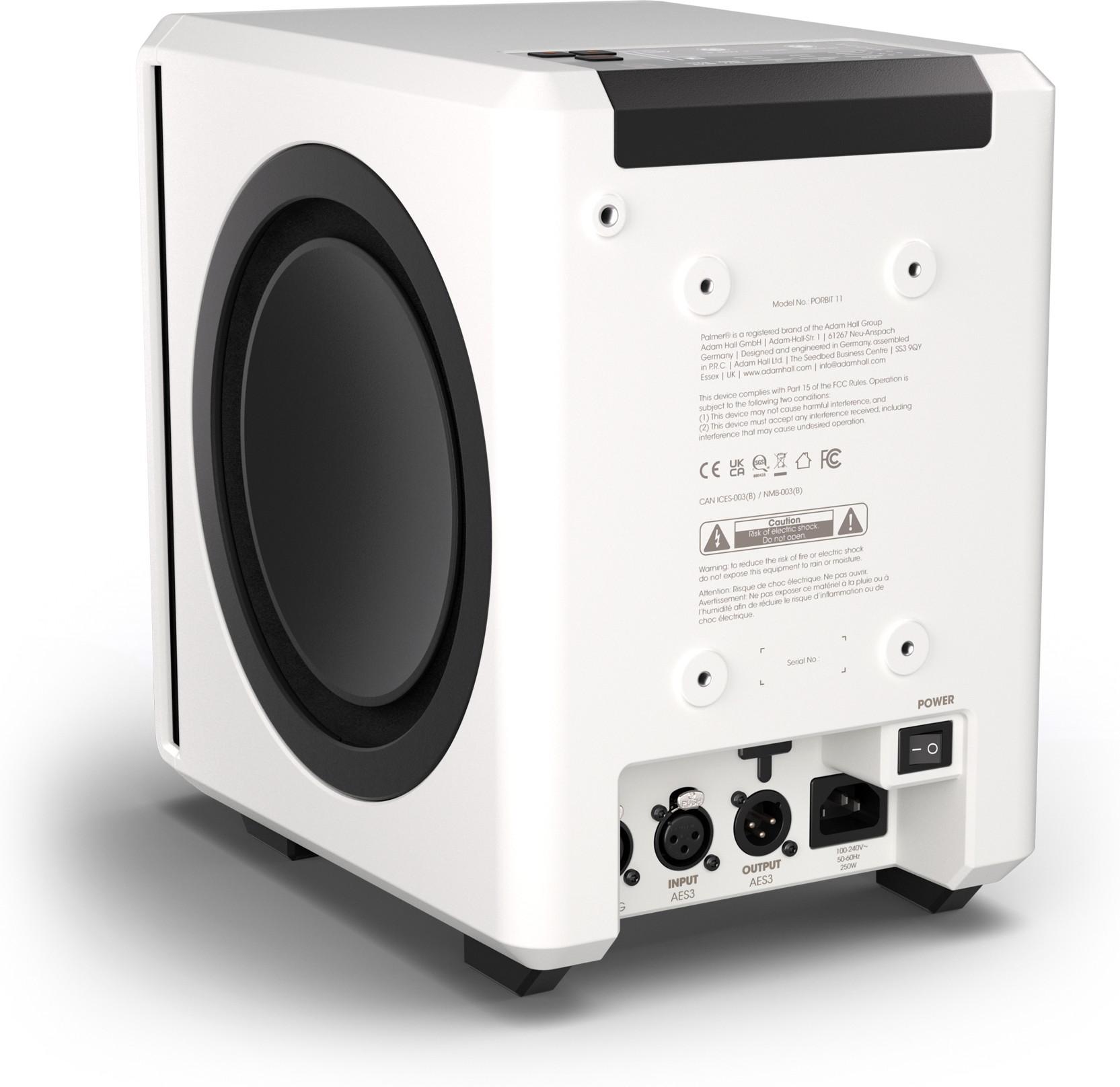 Palmer Orbit 11 Coaxial 3 Way Active Studio Monitor In White - ORBIT11W_2 (1).jpg