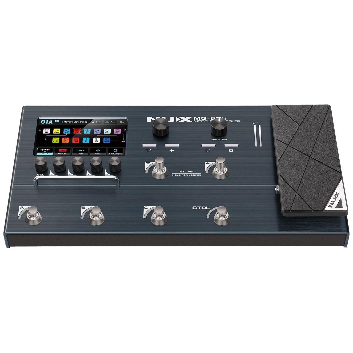 Nux MG-50Li Guitar & Bass Multi-FX Processor and Profiler with Built in Rechargable Battery - MG50LI 3.jpg