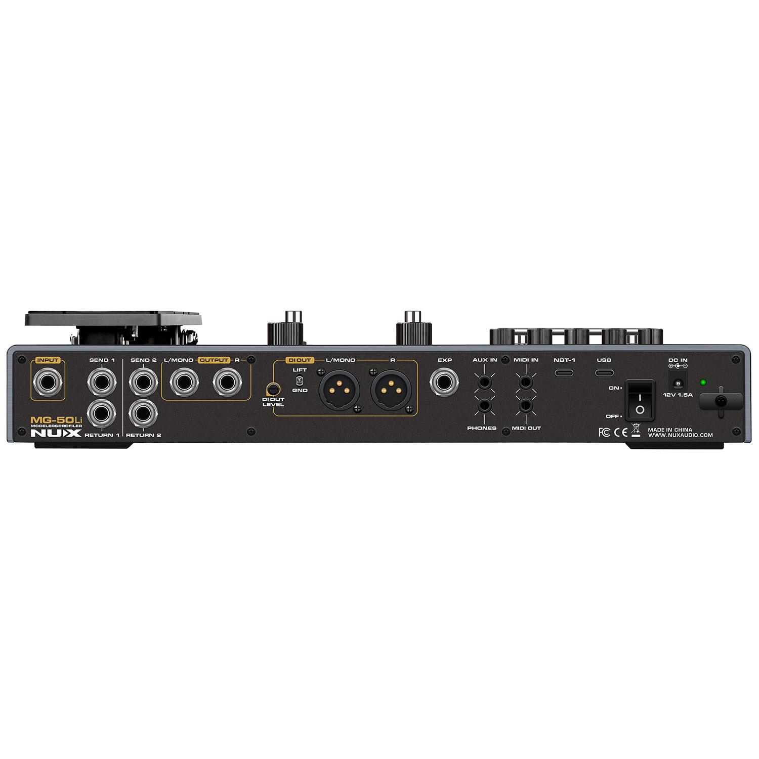 Nux MG-50Li Guitar & Bass Multi-FX Processor and Profiler with Built in Rechargable Battery - MG50LI 2.jpg