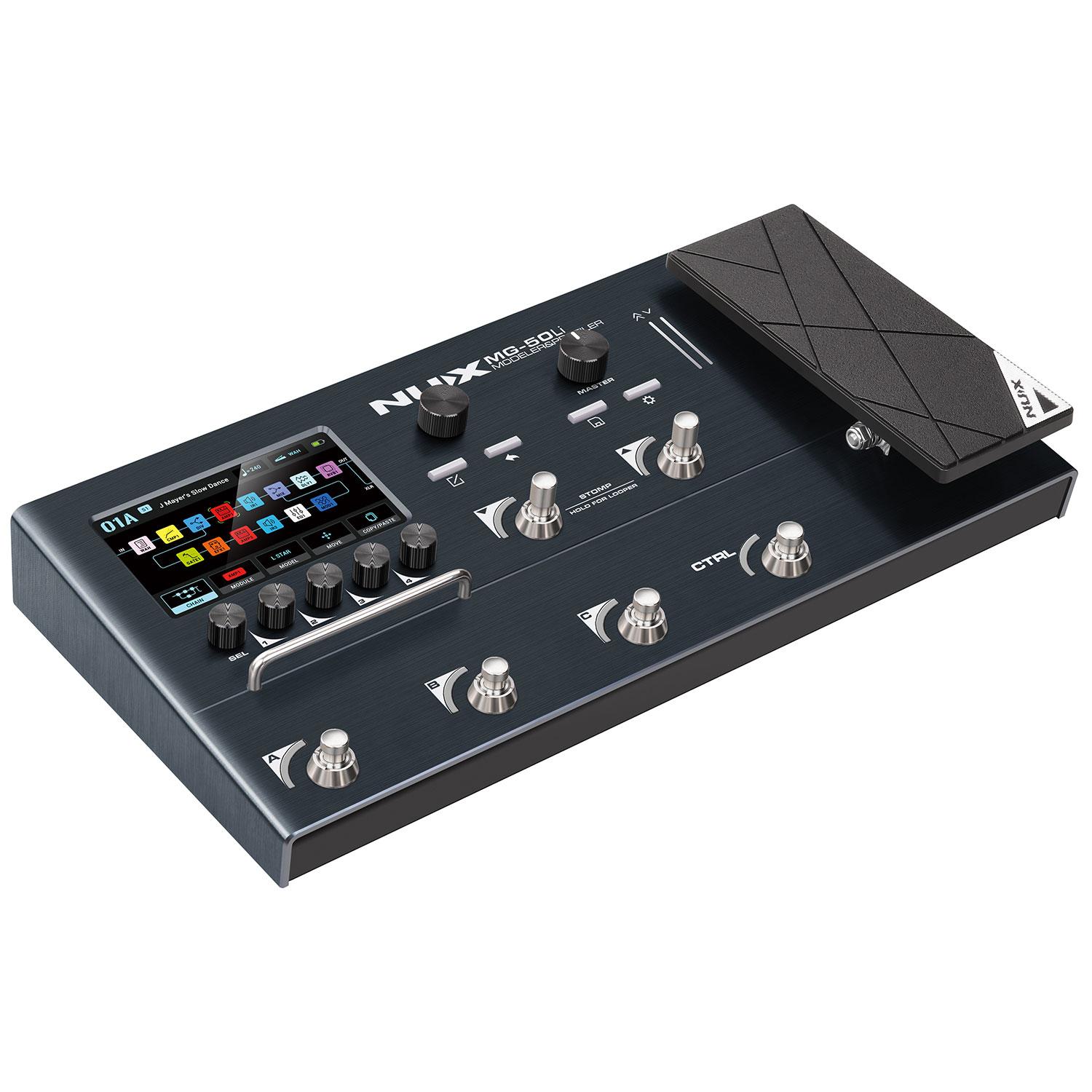 Nux MG-50Li Guitar & Bass Multi-FX Processor and Profiler with Built in Rechargeable Battery - MG50LI 5.jpg