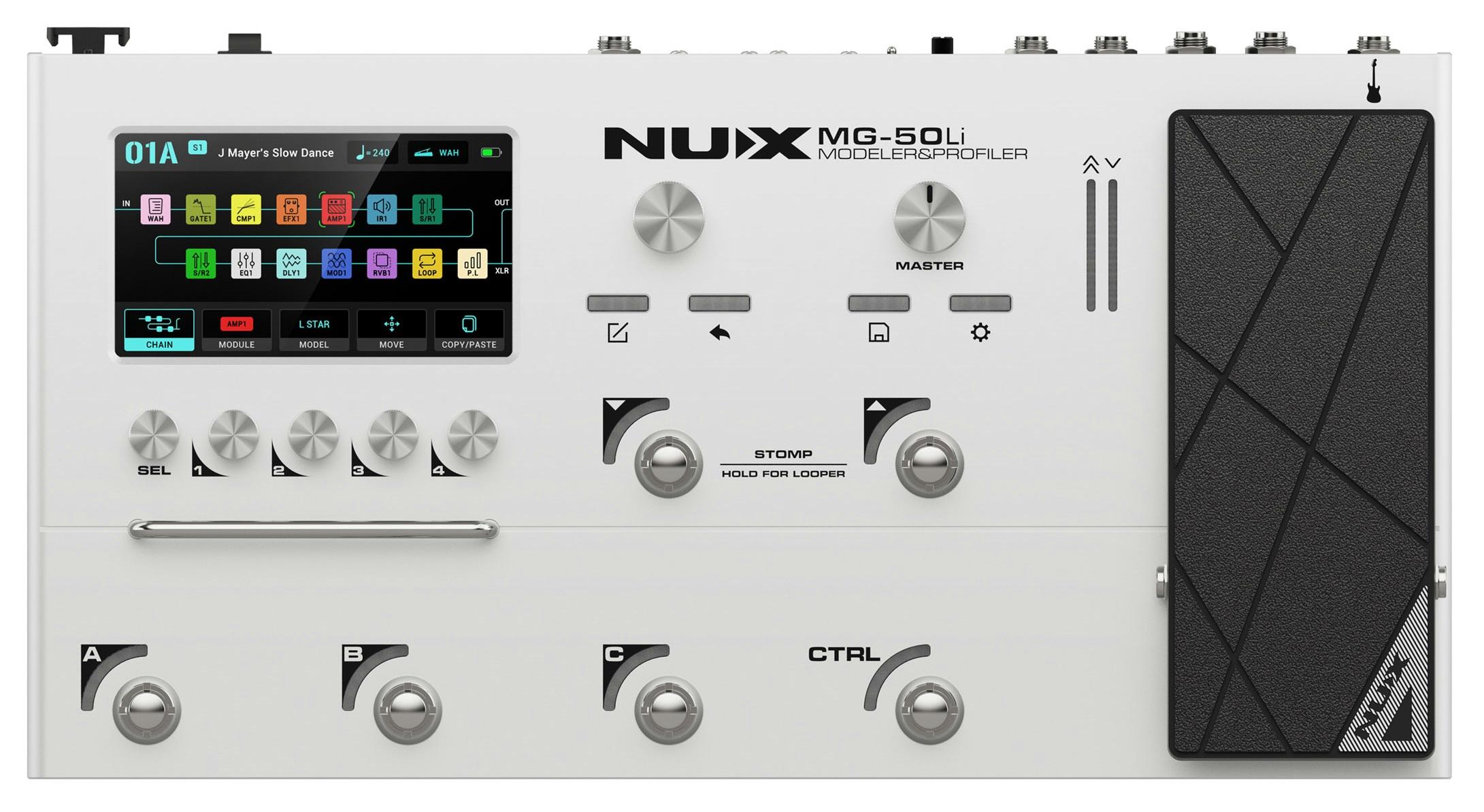 Nux MG-50Li Guitar & Bass Multi-FX Processor and Profiler with