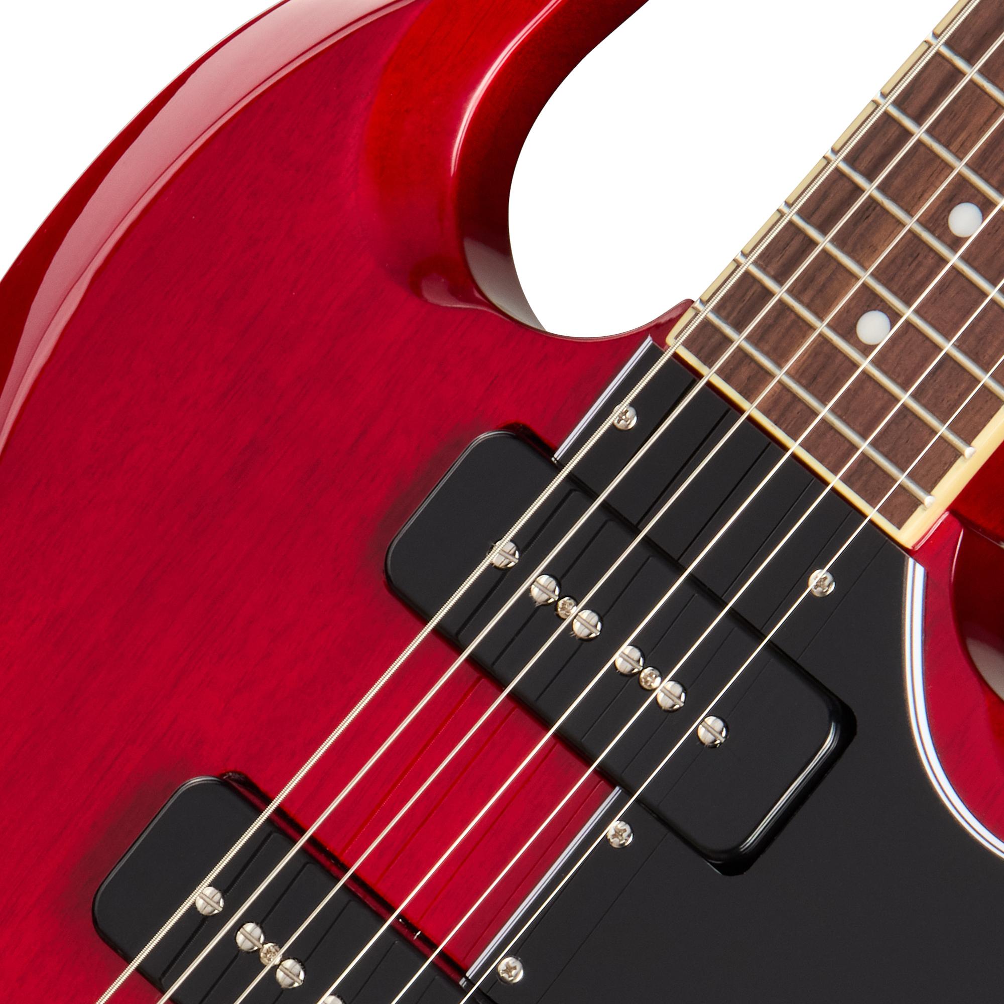 Epiphone Inspired by Gibson SG Special P-90 Electric Guitar in Cherry Red - EISPCHRNH1-Pickups.jpg