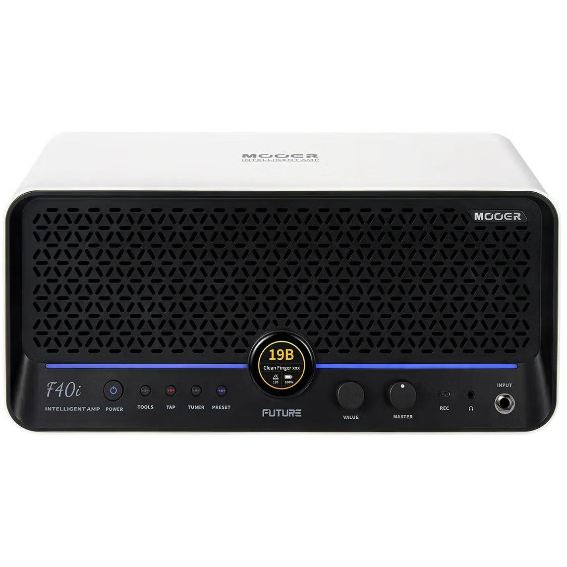 Mooer F40i Intelligent Desktop Amp in White - F40i W.jpg