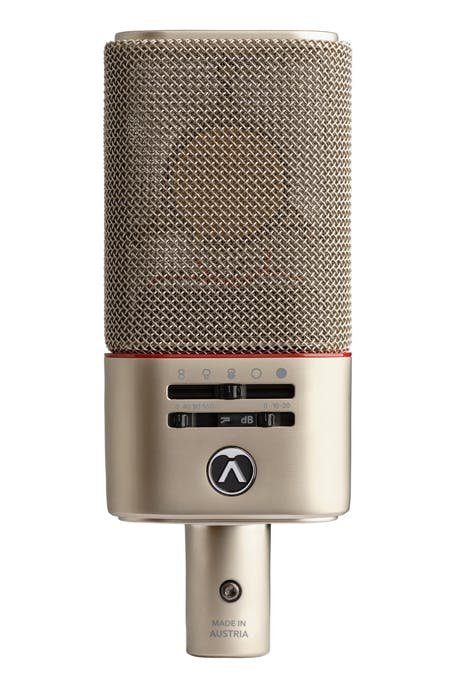 Austrian Audio OC818 Dual Set Plus - Two Mics with Clips, Shockmounts, Stereo Bar & Flightcase - 421059-330316-OC818_Front.jpg