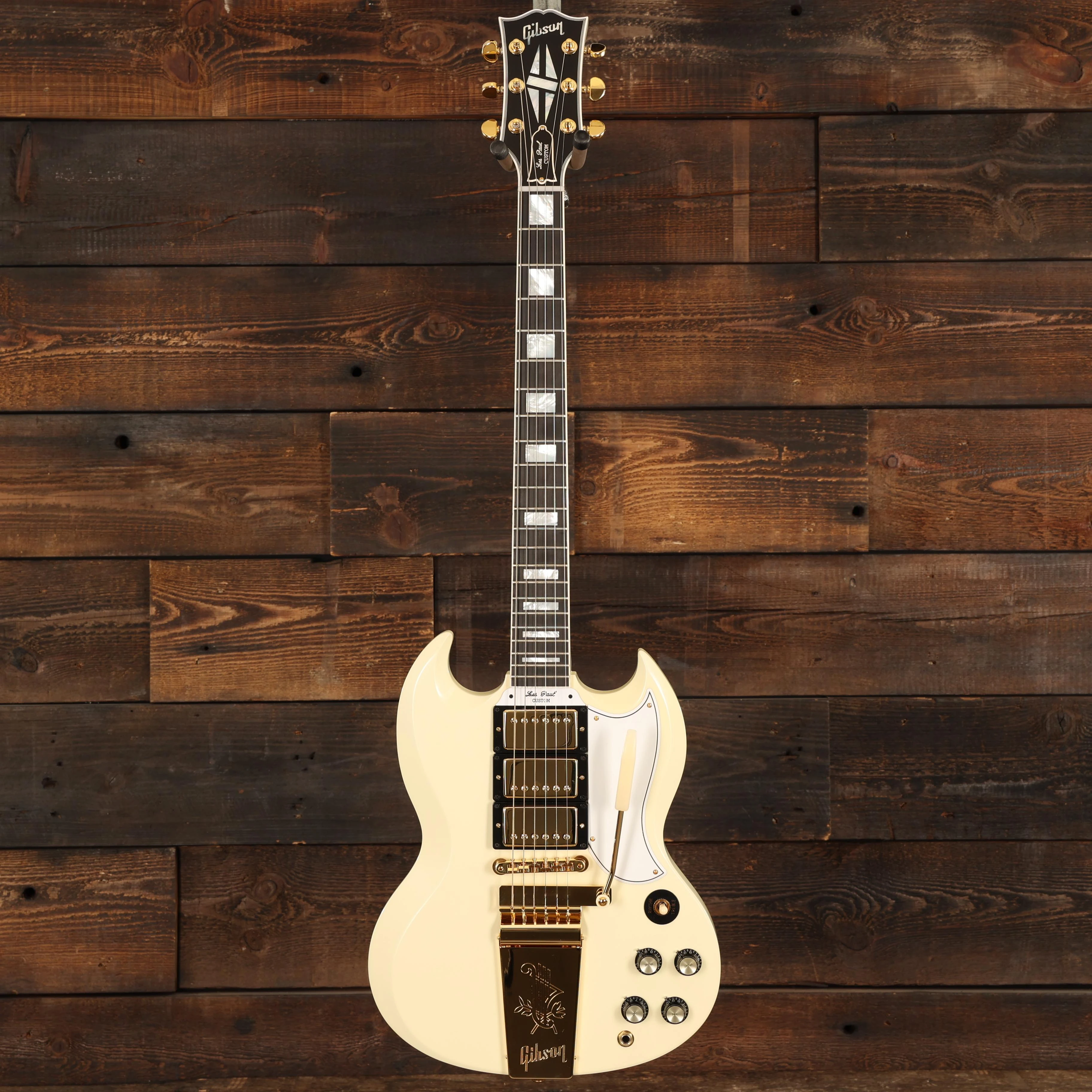 Gibson Custom Shop 1963 Les Paul SG Custom Reissue Maestro Vibrola VOS in Classic White with Gold Hardware  - 502973 (4).JPG