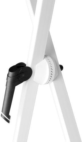 Gravity Double Braced Keyboard Stand X-Form - WHITE - GKSX2W-Gravity_Stands_Clamp.jpg