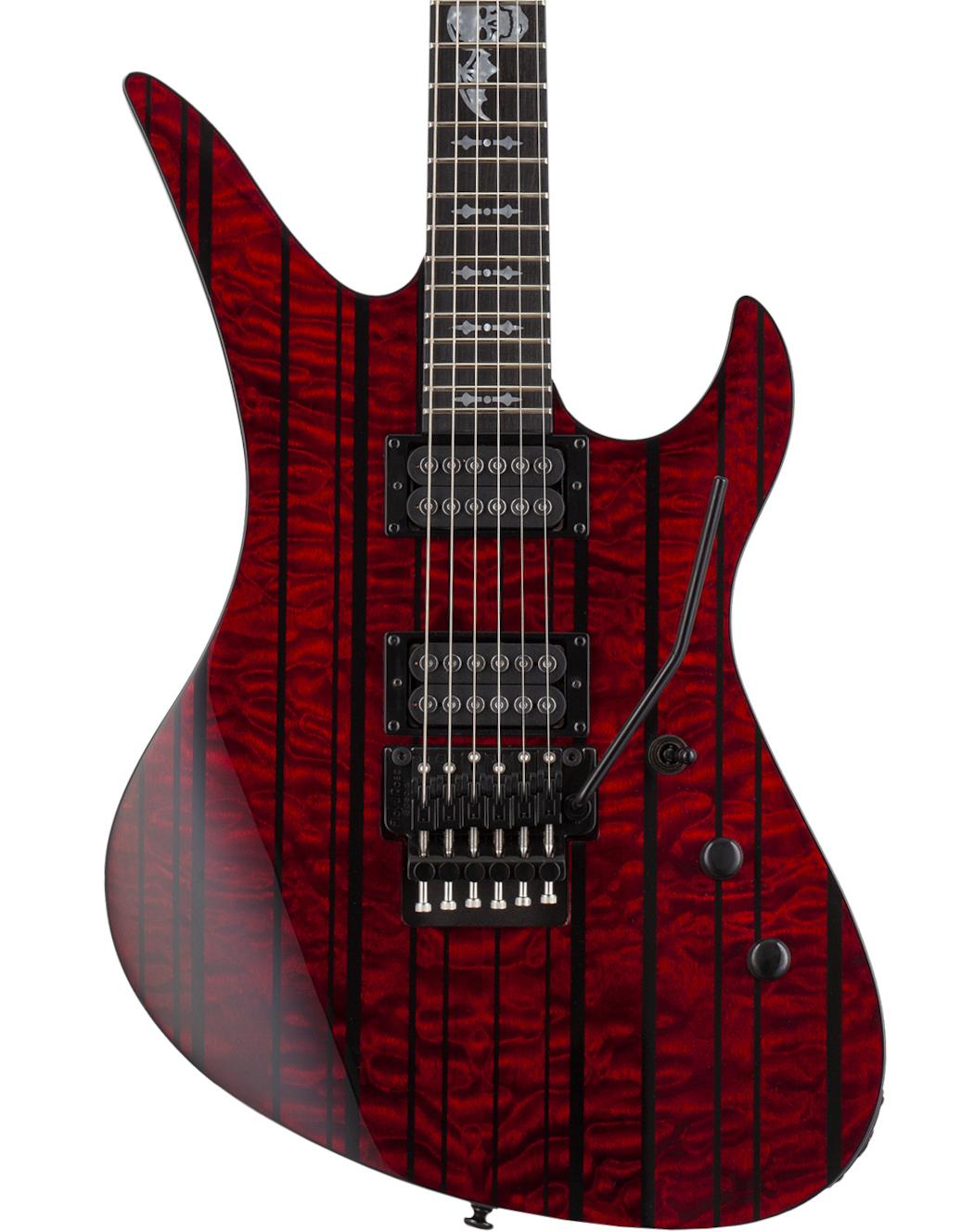 Schecter Synyster Gates Signature Standard Plus Electric Guitar in Deep Red with Black Pin Stripes - SCH-GTR-1753-Body.jpg
