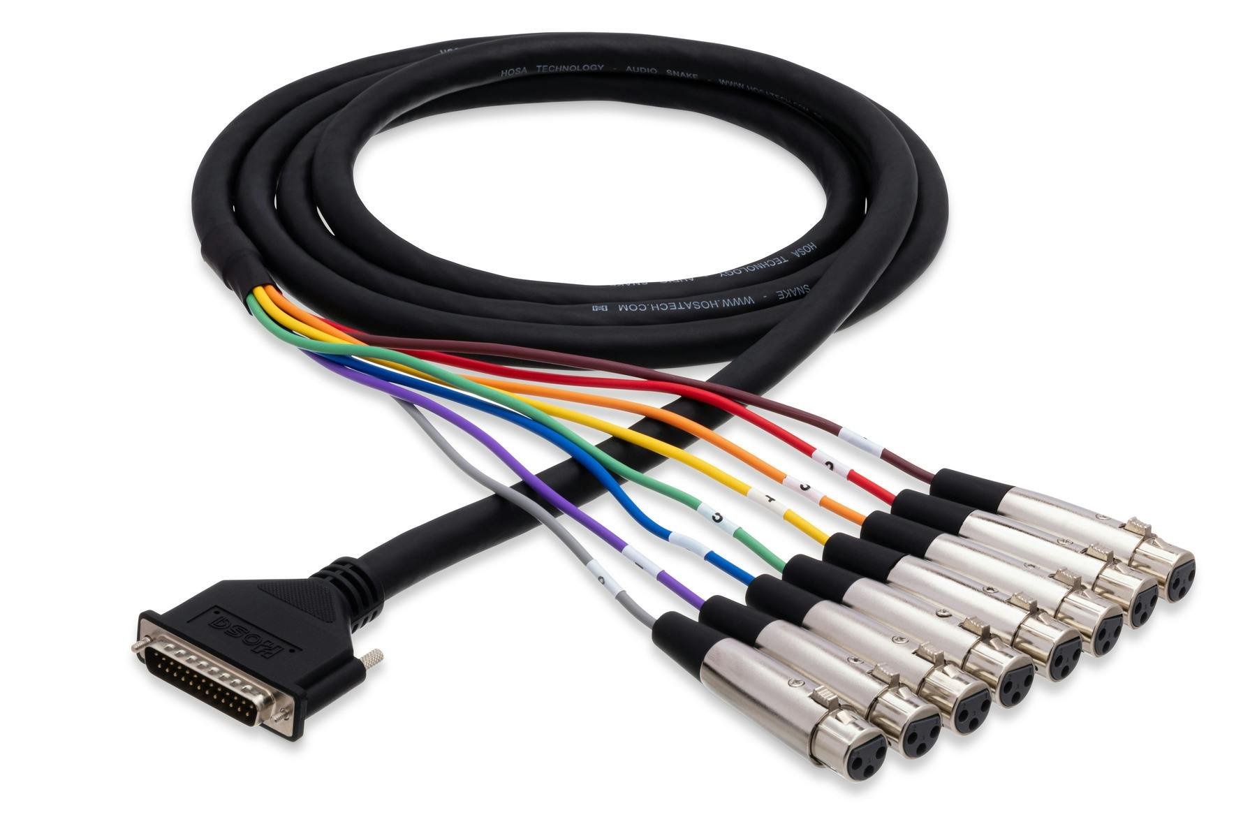 Hosa DB25 to 8 X Female XLR Loom - 3 Metre - DTF-803-DTF-800-Full.jpg