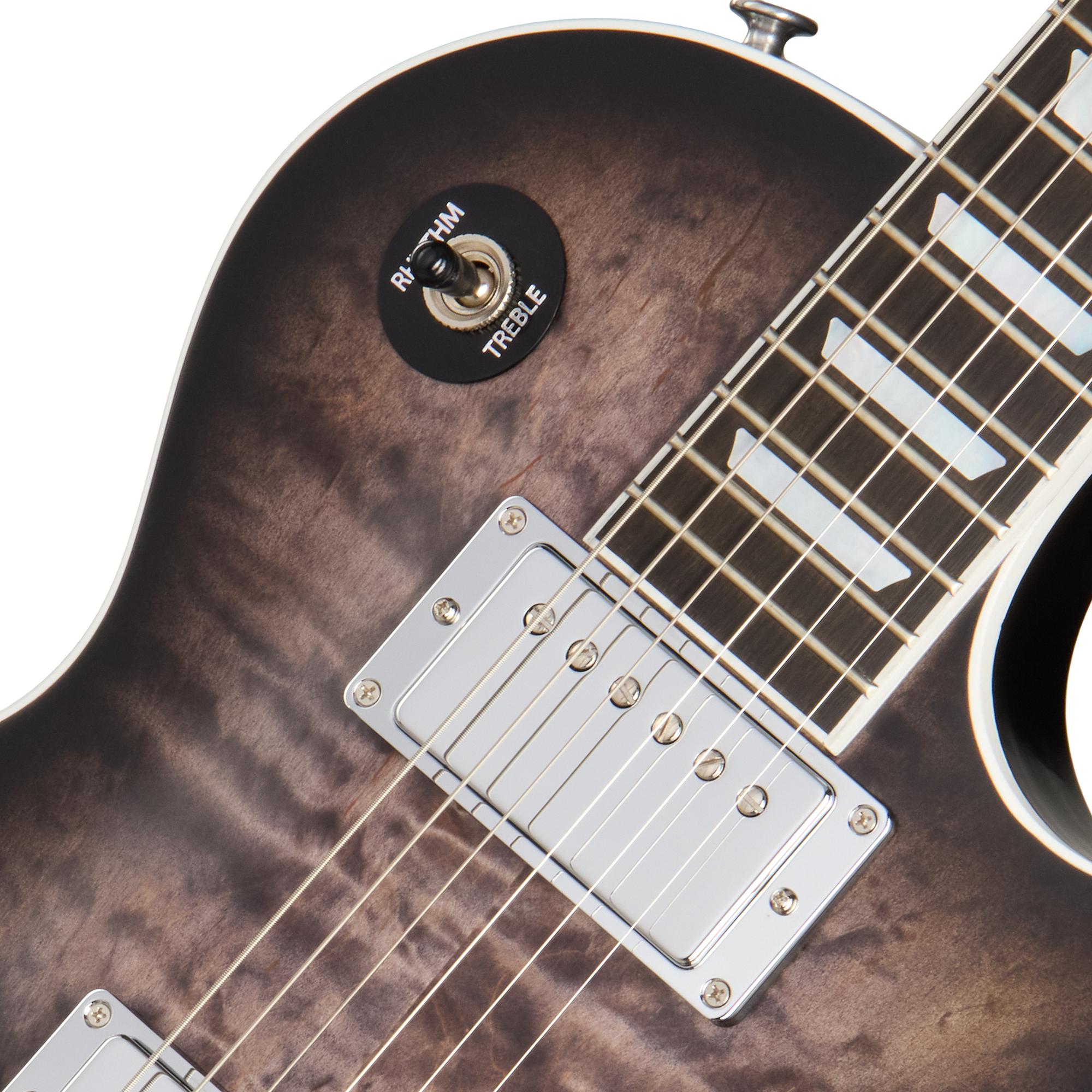 Gibson Mark Morton Signature Les Paul Modern Quilt Electric Guitar in Translucent Ebony Burst Satin - LPMMM25E3CH1-Pickups.jpg
