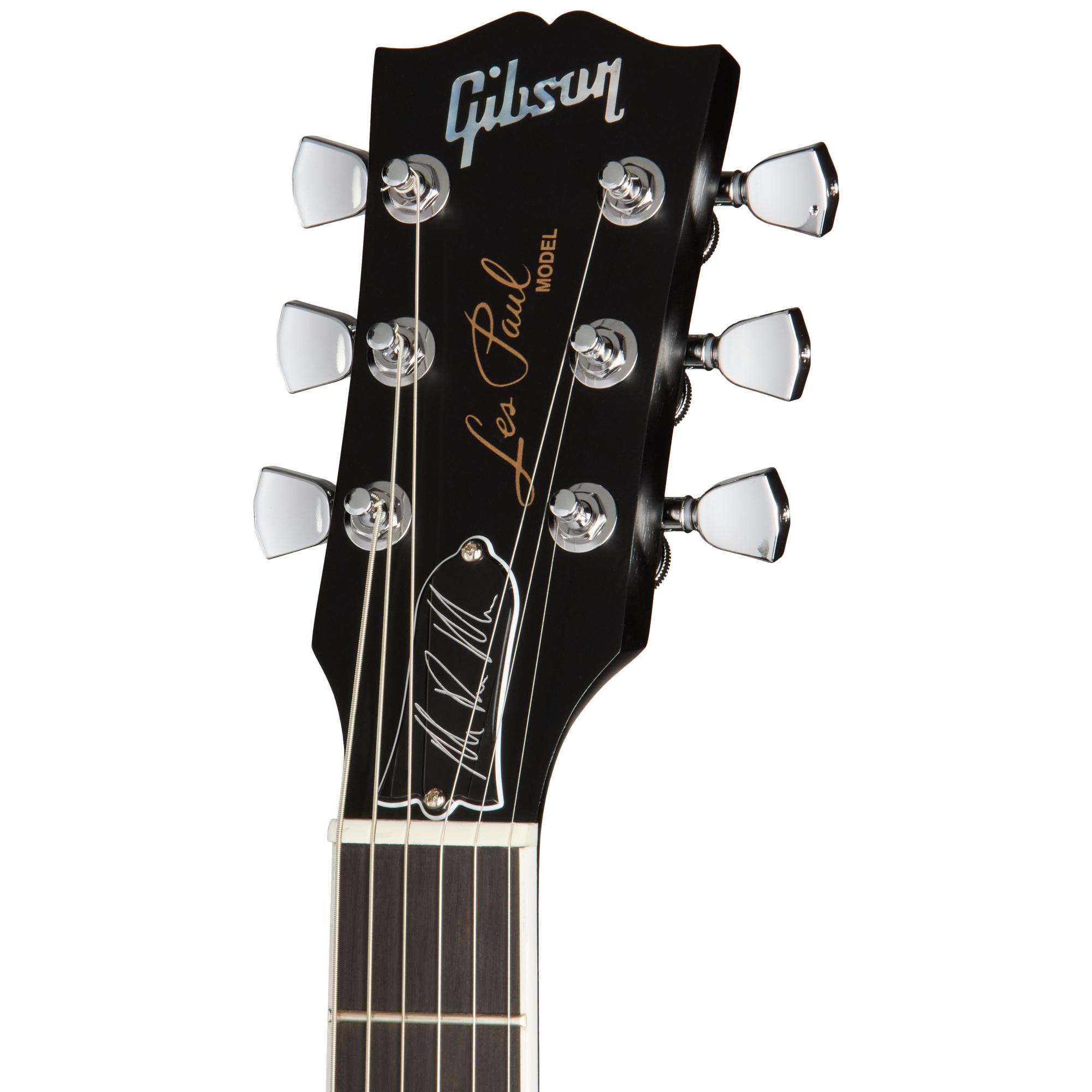 Gibson Mark Morton Signature Les Paul Modern Quilt Electric Guitar in Translucent Ebony Burst Satin - LPMMM25E3CH1-Headstock.jpg
