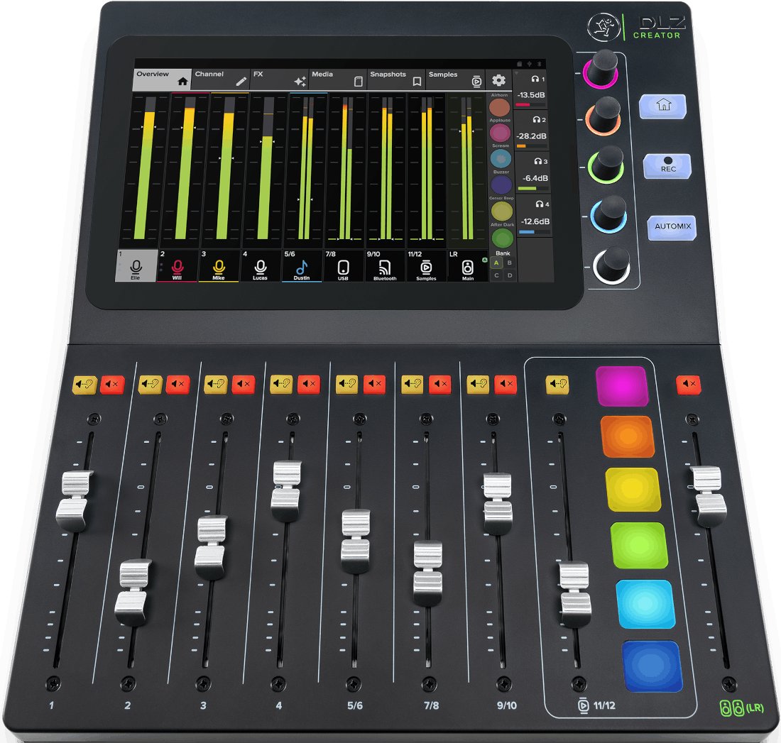 Mackie DLZ Creator Podcast Studio Mixer - DLZCREATOR-Mackie-DLZ-Creator-Front.jpg