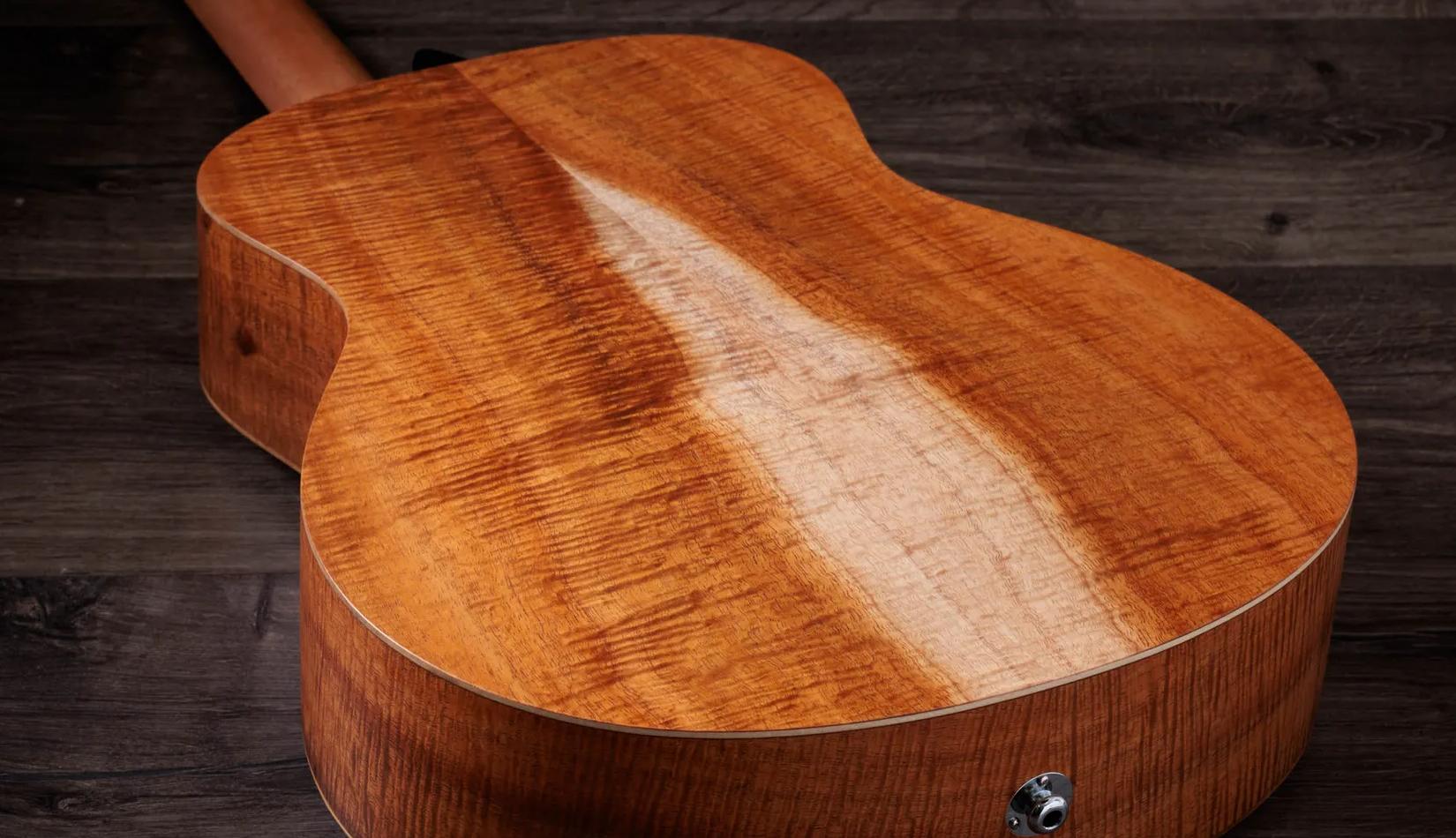 Taylor Limited Edition GS Mini-e LTD Figured Koa Electro Acoustic Guitar in Natural - GSMINI-E-FK-Back-Beauty.jpg