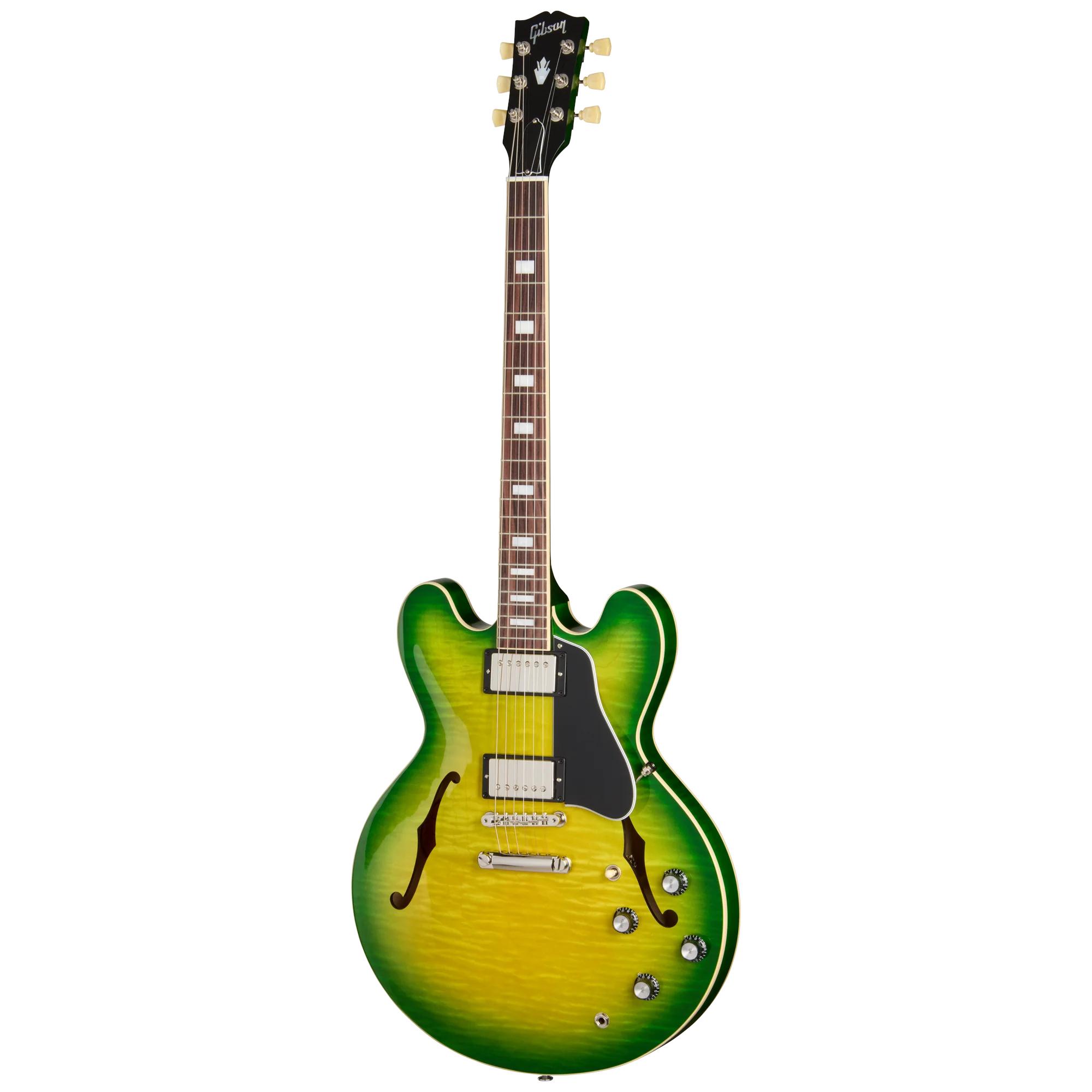 Gibson ES-335 Figured Semi-Hollow Electric Guitar in Iguana Burst - ES35F25IUNH3-Front.jpg
