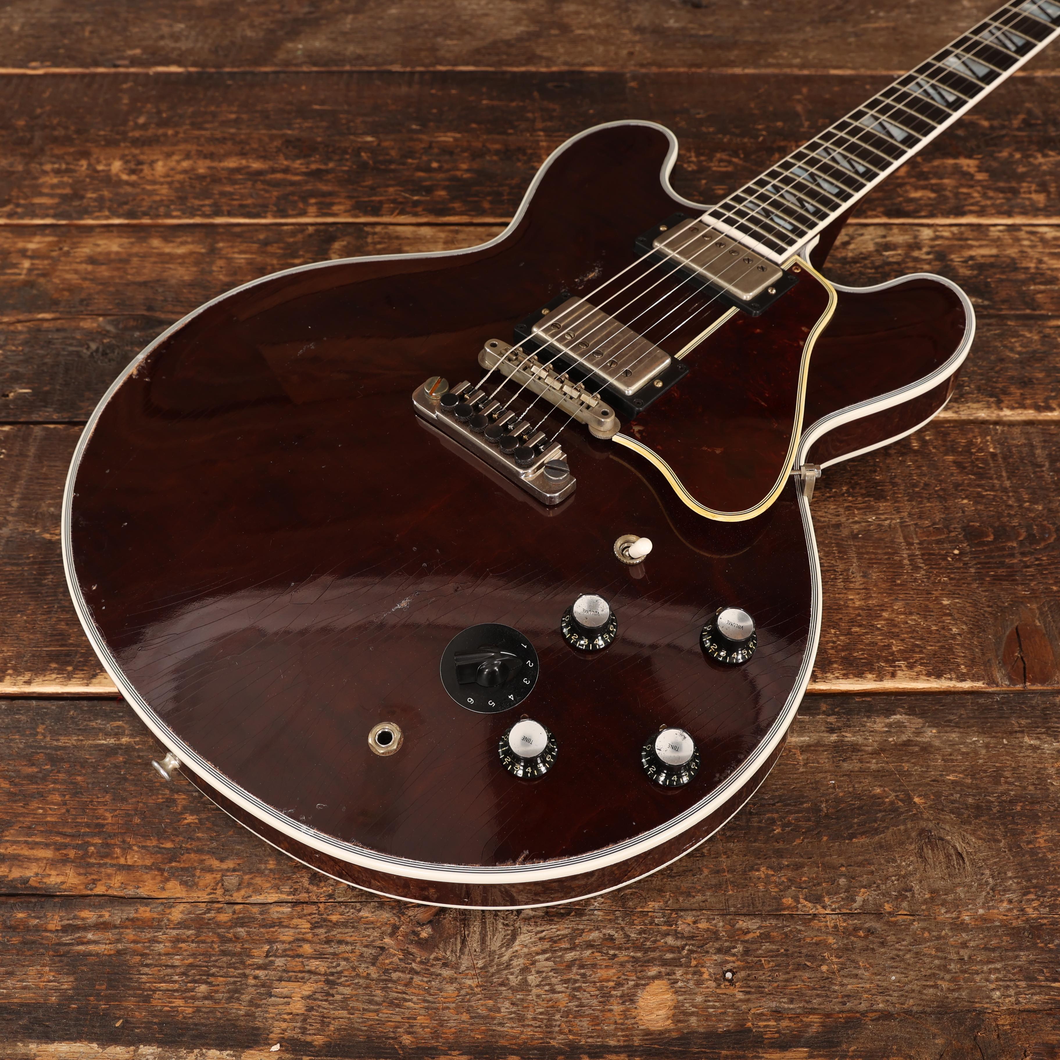 Gibson Custom Shop B.B. King Lucille Legacy Figured Semi-Hollow Electric Guitar in Dark Walnut, Heavy Aged - CS503359 (8).JPG