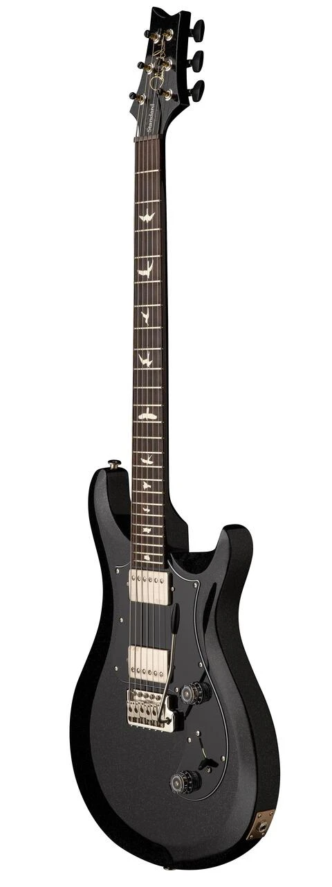 PRS S2 Standard 24 Electric Guitar in Black Rainbow Holoflake - 112824BH-Angle.jpg
