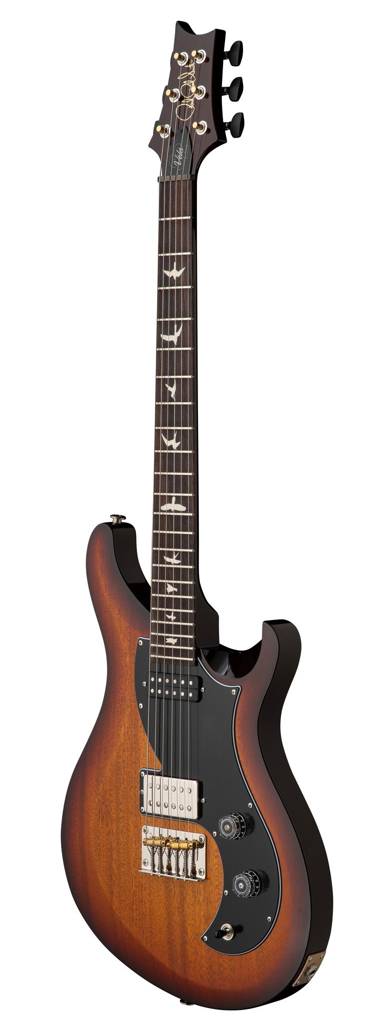 PRS S2 Vela Electric Guitar in Dark Cherry Sunburst - 112825DS-Angle.jpg