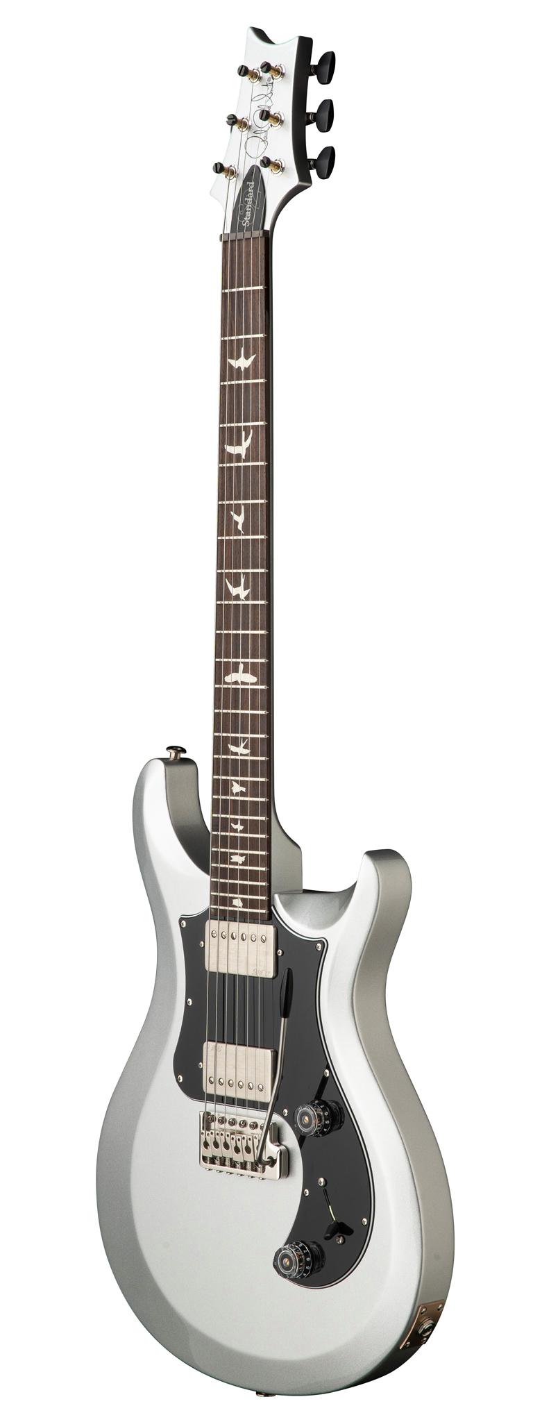PRS S2 Standard 24 Electric Guitar in Platinum Metallic - 112824LM-Angle.jpg