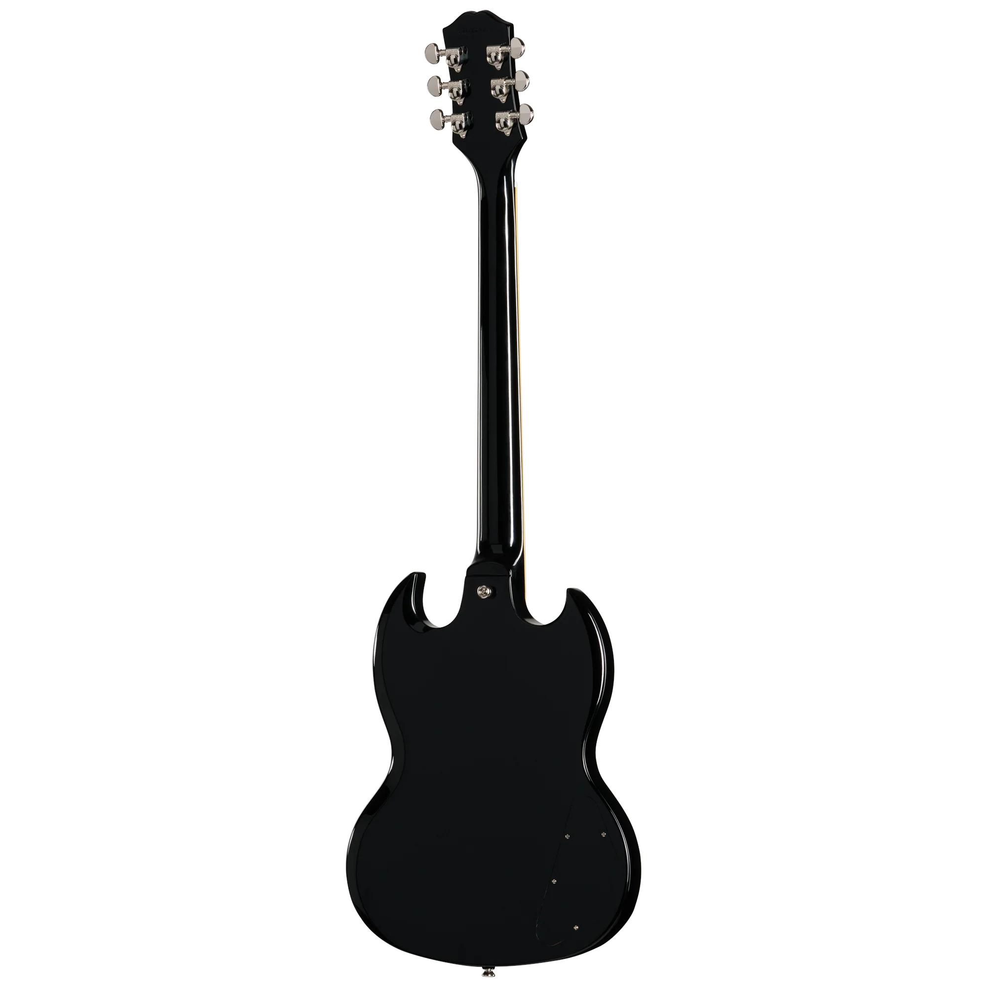 Epiphone Inspired by Gibson SG Standard Left Handed Electric Guitar in Ebony - EIGSGSEBNHRL-Back.jpg